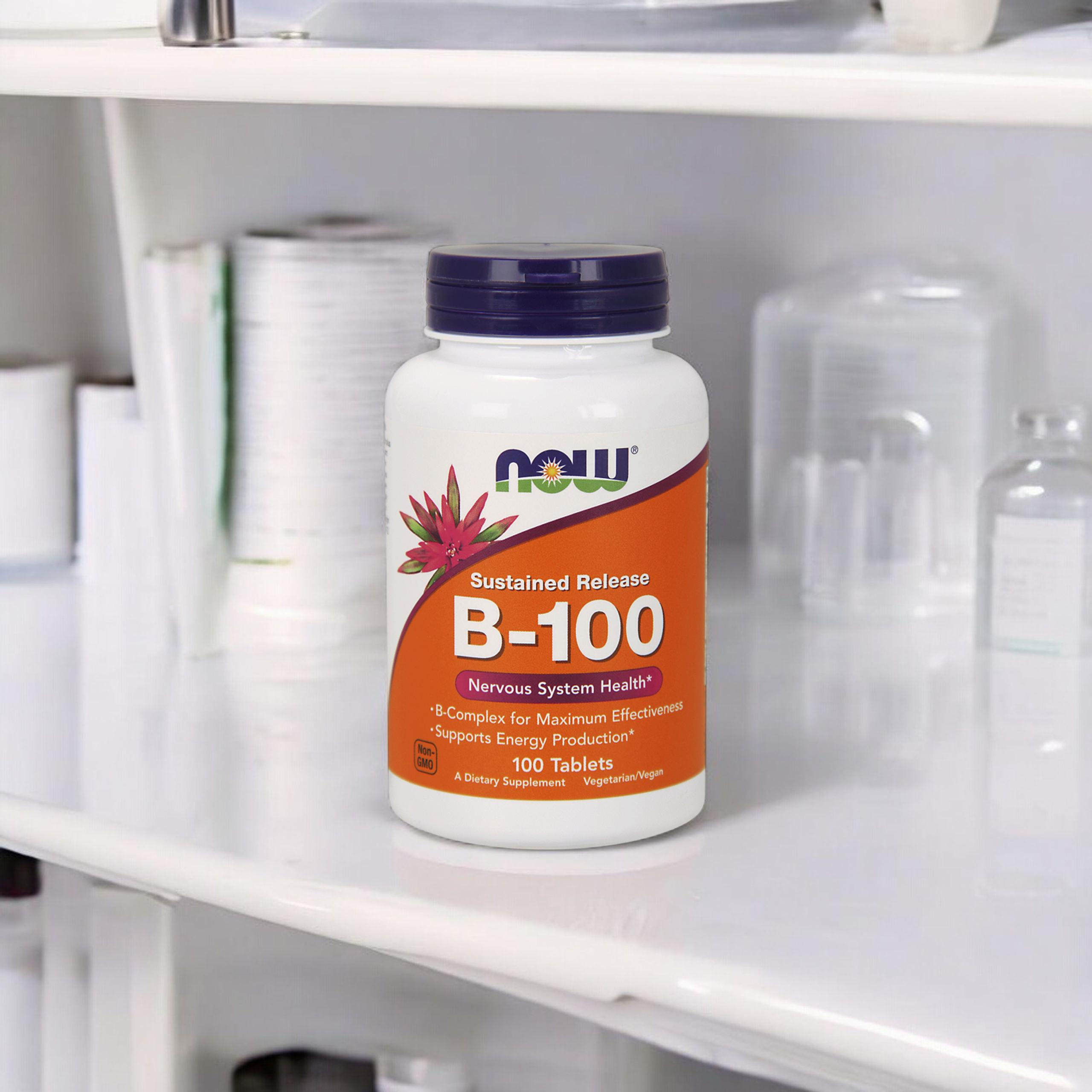 NOW Vitamin B-100 - 2x 100tabs.