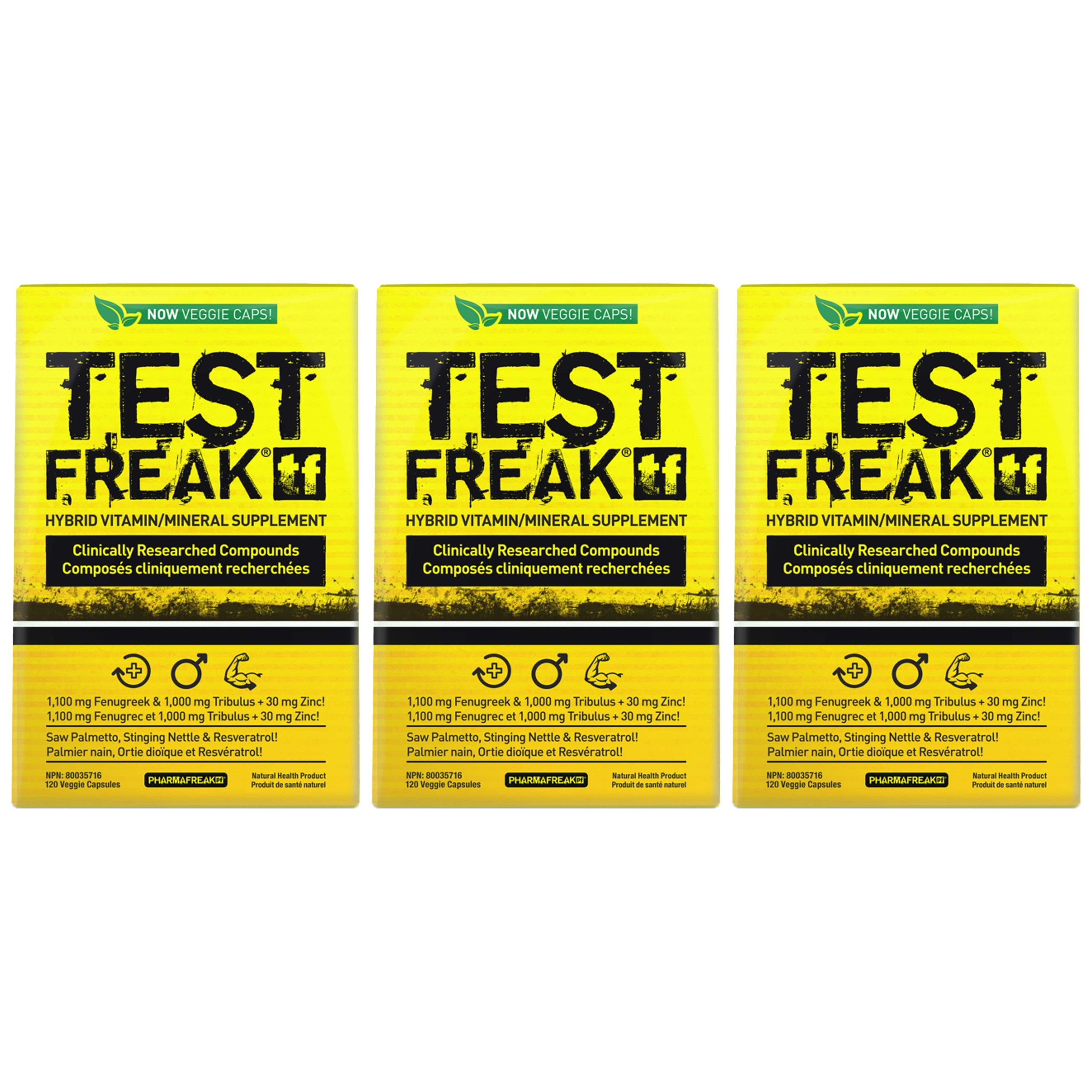 PHARMA FREAK Test Freak - 3x 120caps
