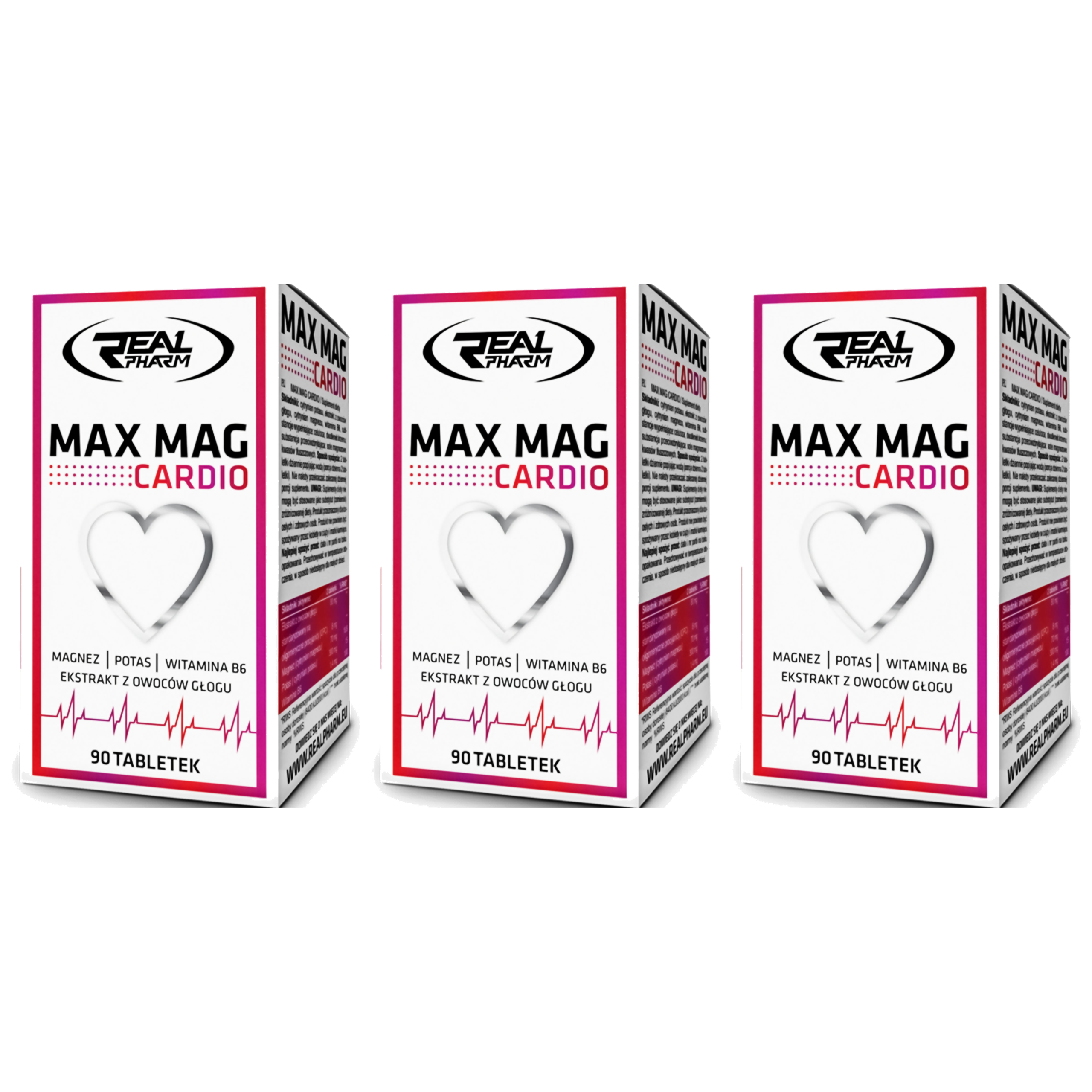 REAL PHARM Max Mag Cardio - 3x 90tabs