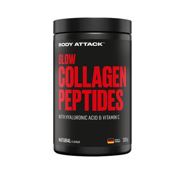 BODY ATTACK Glow Collagen Peptides – 2x 300 g – Natural