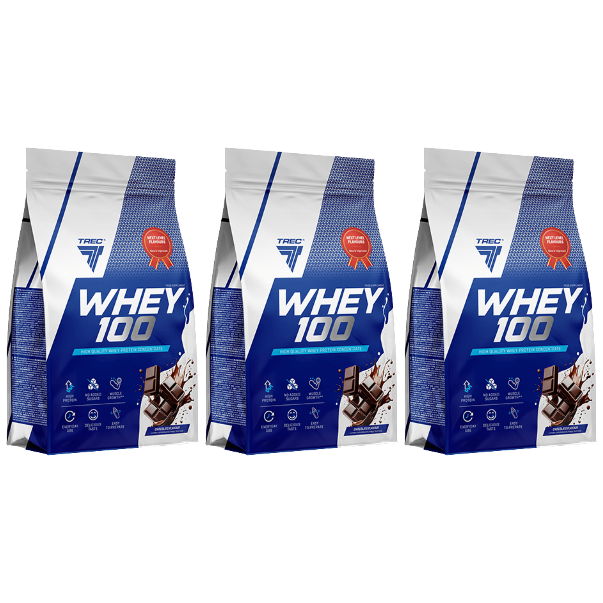 TREC Whey 100 - 3x 900g
