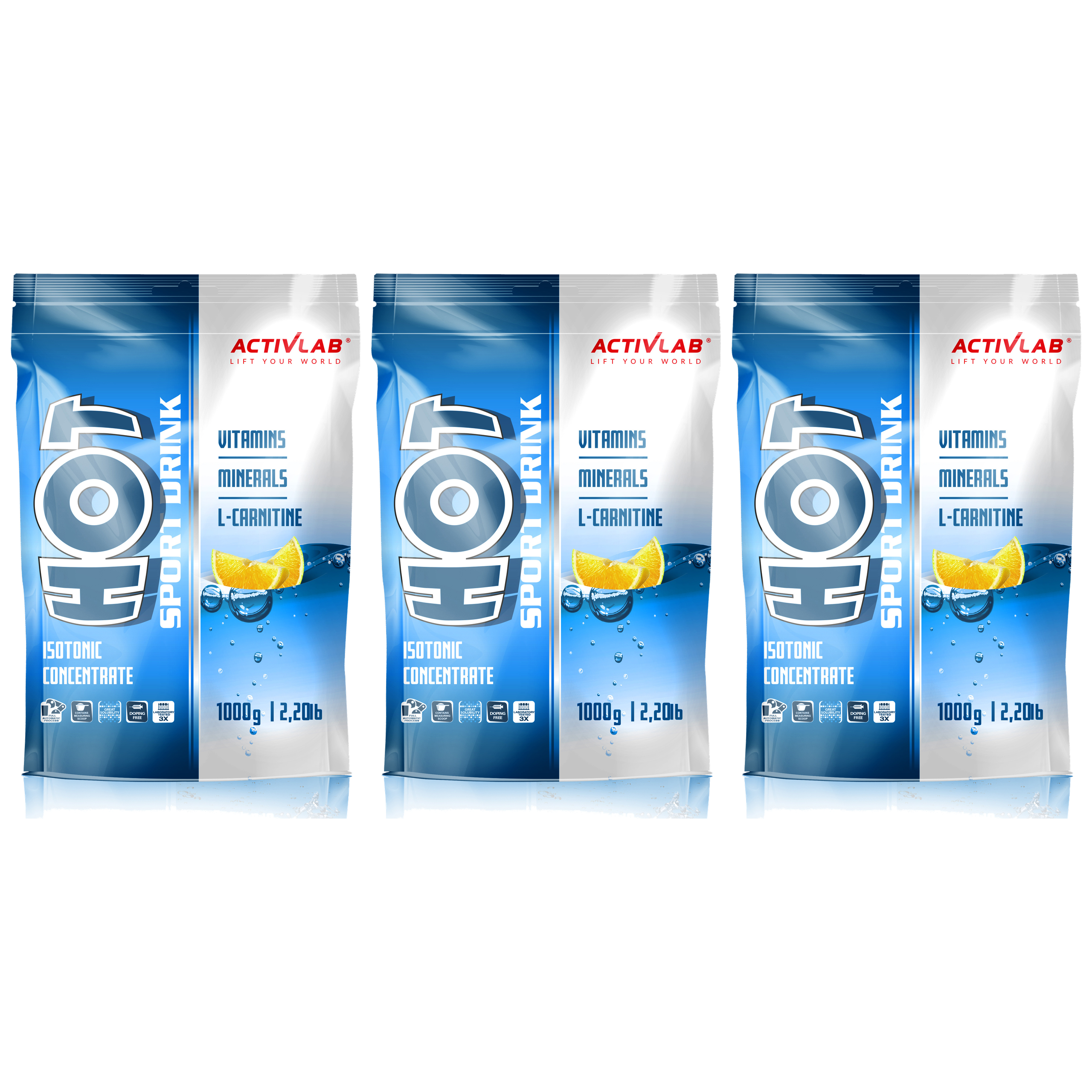 ACTIVLAB Hot Sport Drink - 3x 1000g