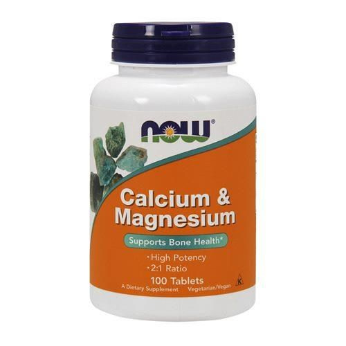 NOW Calcium and Magnesium - 3x 100tabs