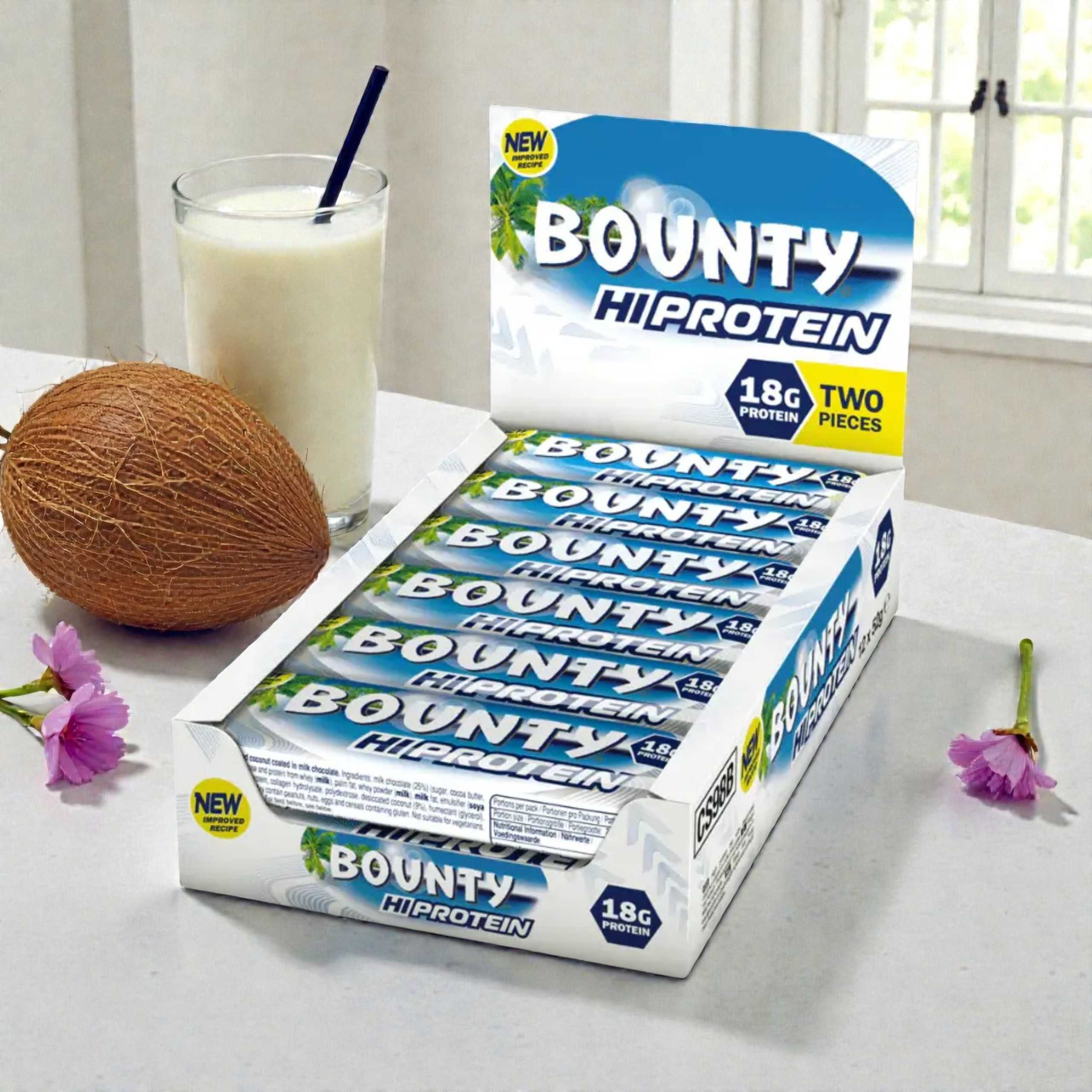 Mars - Baton Bounty Hi-Protein Bar - 52g x12