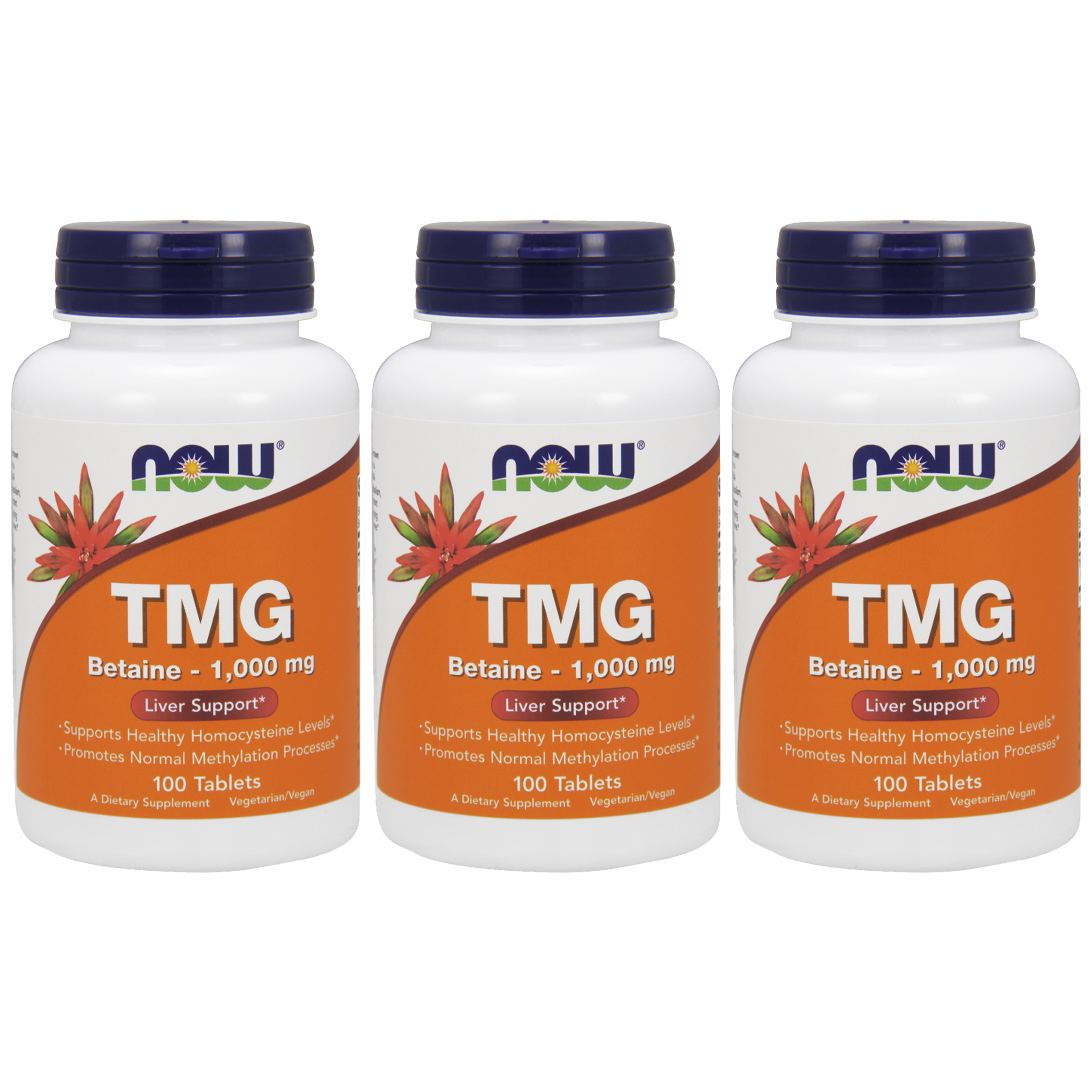NOW TMG 1000mg - 3x 100tabs.