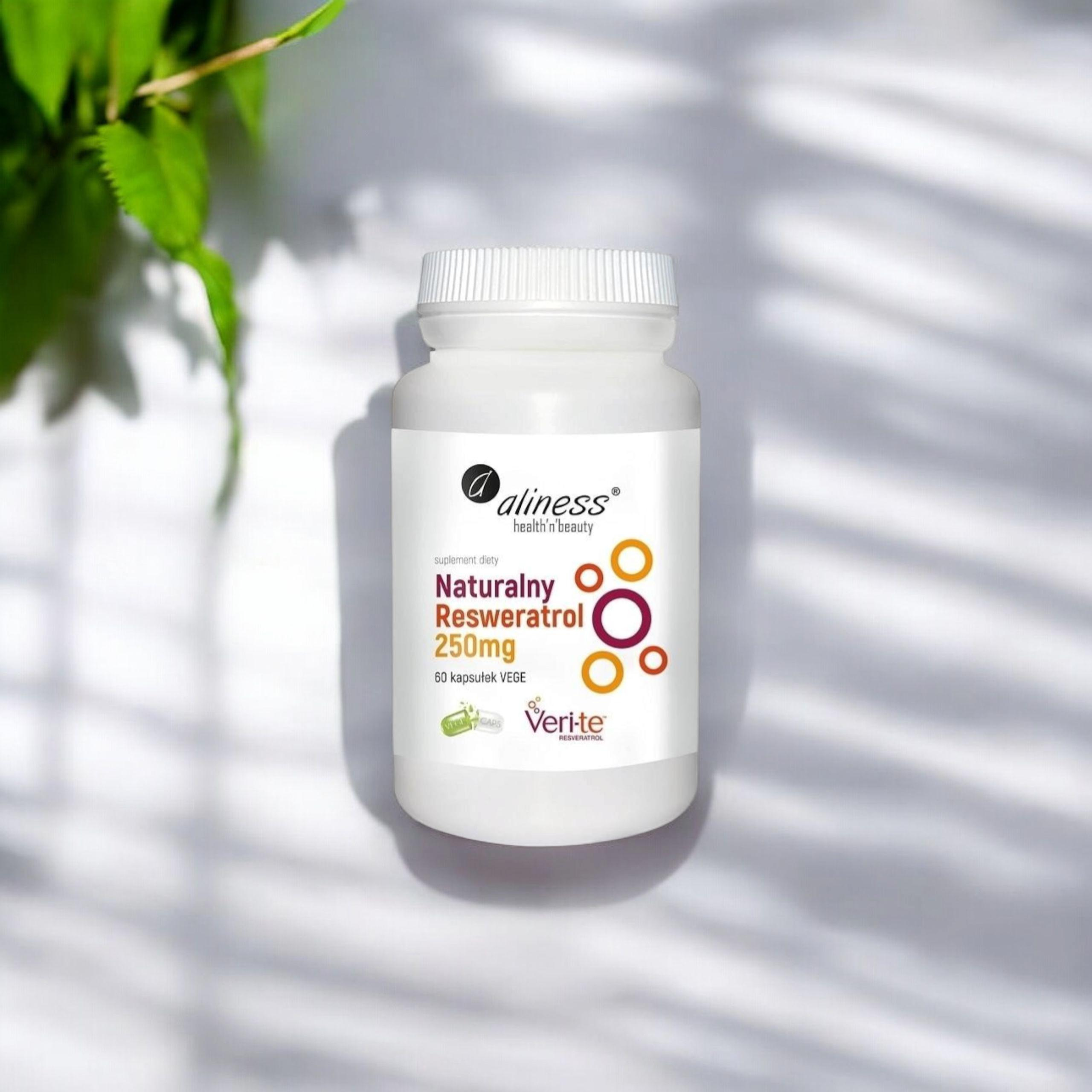 ALINESS - Naturalny Resweratrol 250mg - 60vcaps.
