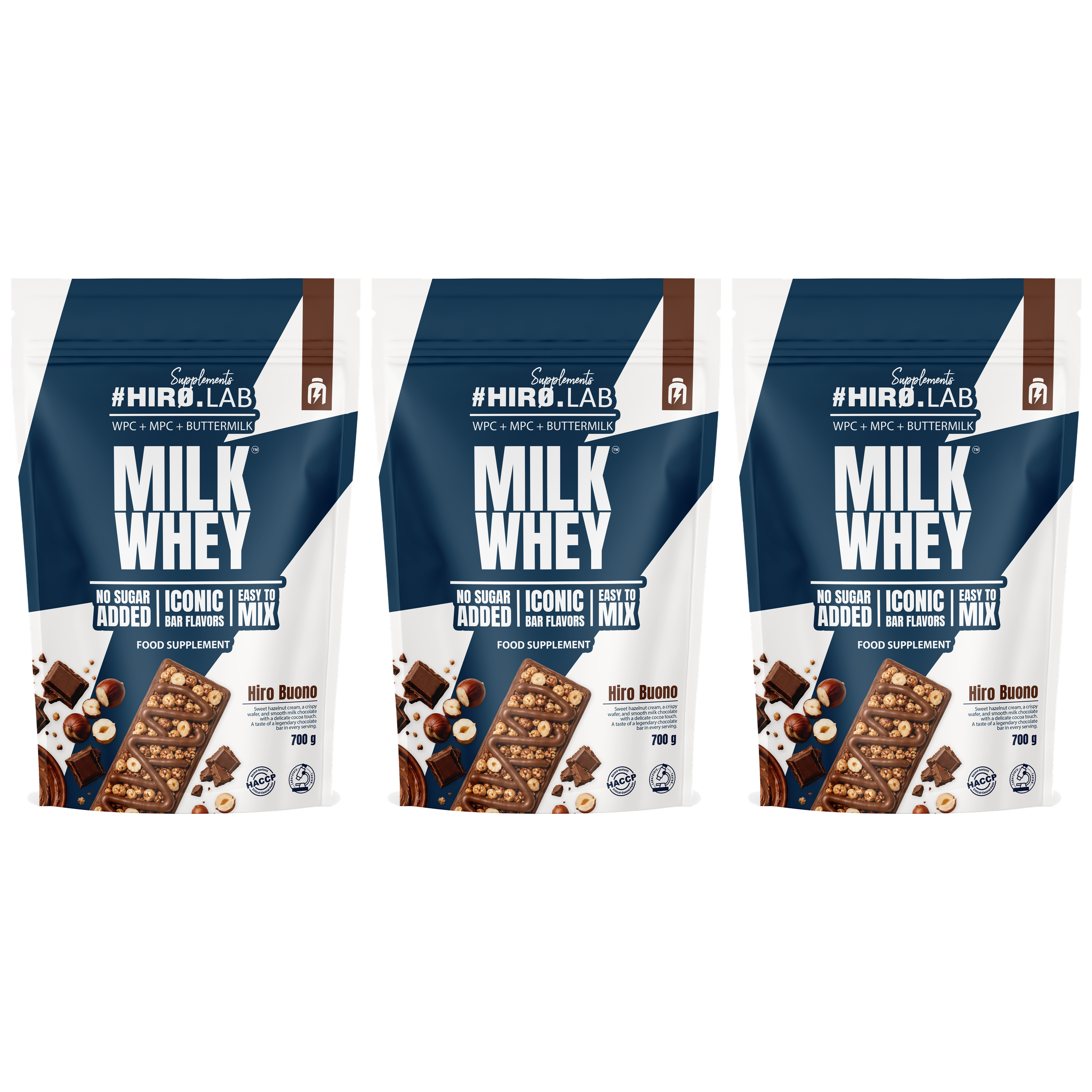 HIRO.LAB - Milk Whey - 3x 700g