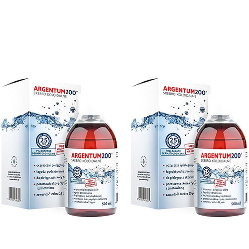 AURA HERBALS Argentum200 Srebro Koloidalne (25 ppm) - tonik (2x 500ml)