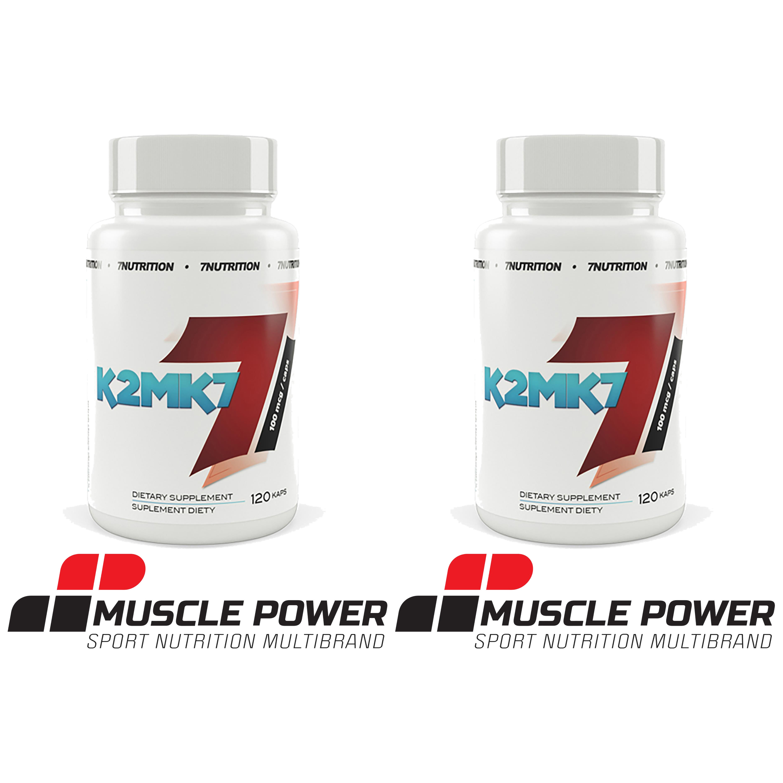 7 NUTRITION K2 MK7 100mcg - 2x 120caps