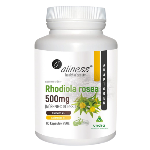 ALINESS - Rhodiola Rosea 500mg - 2x 60vcaps.