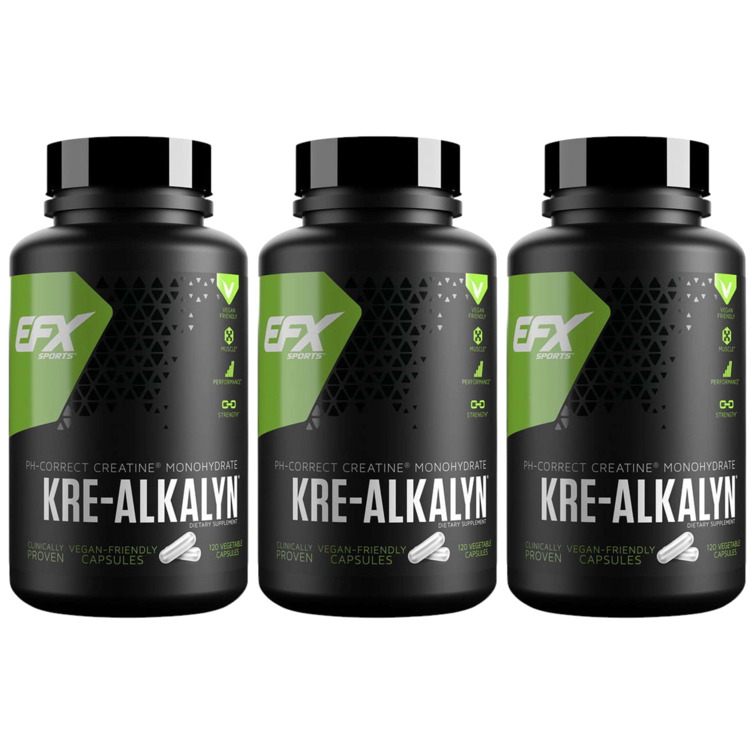 EFX SPORTS - Kre-Alkalyn - 3x 120caps.