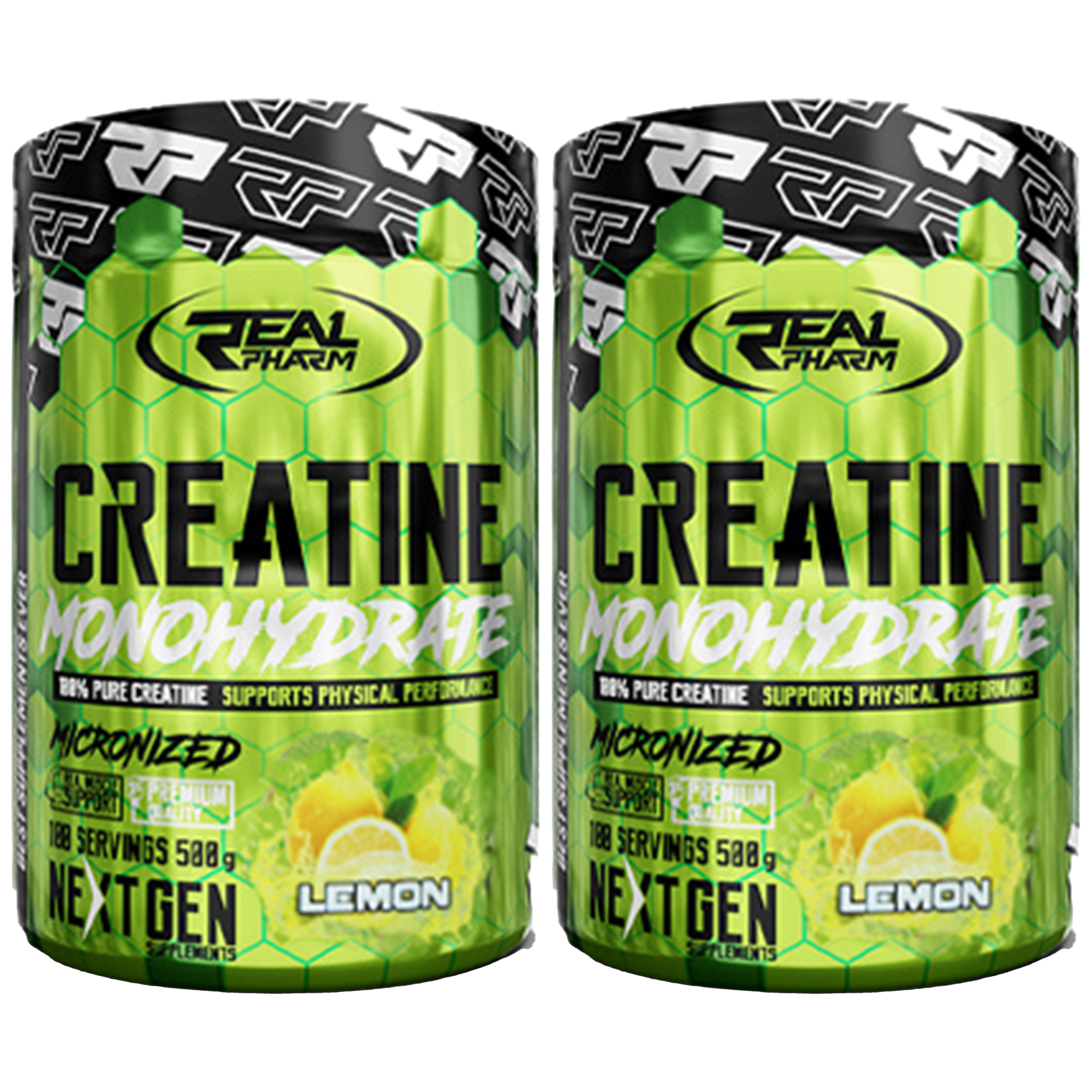 REAL PHARM Creatine Monohydrate - 2x 500g
