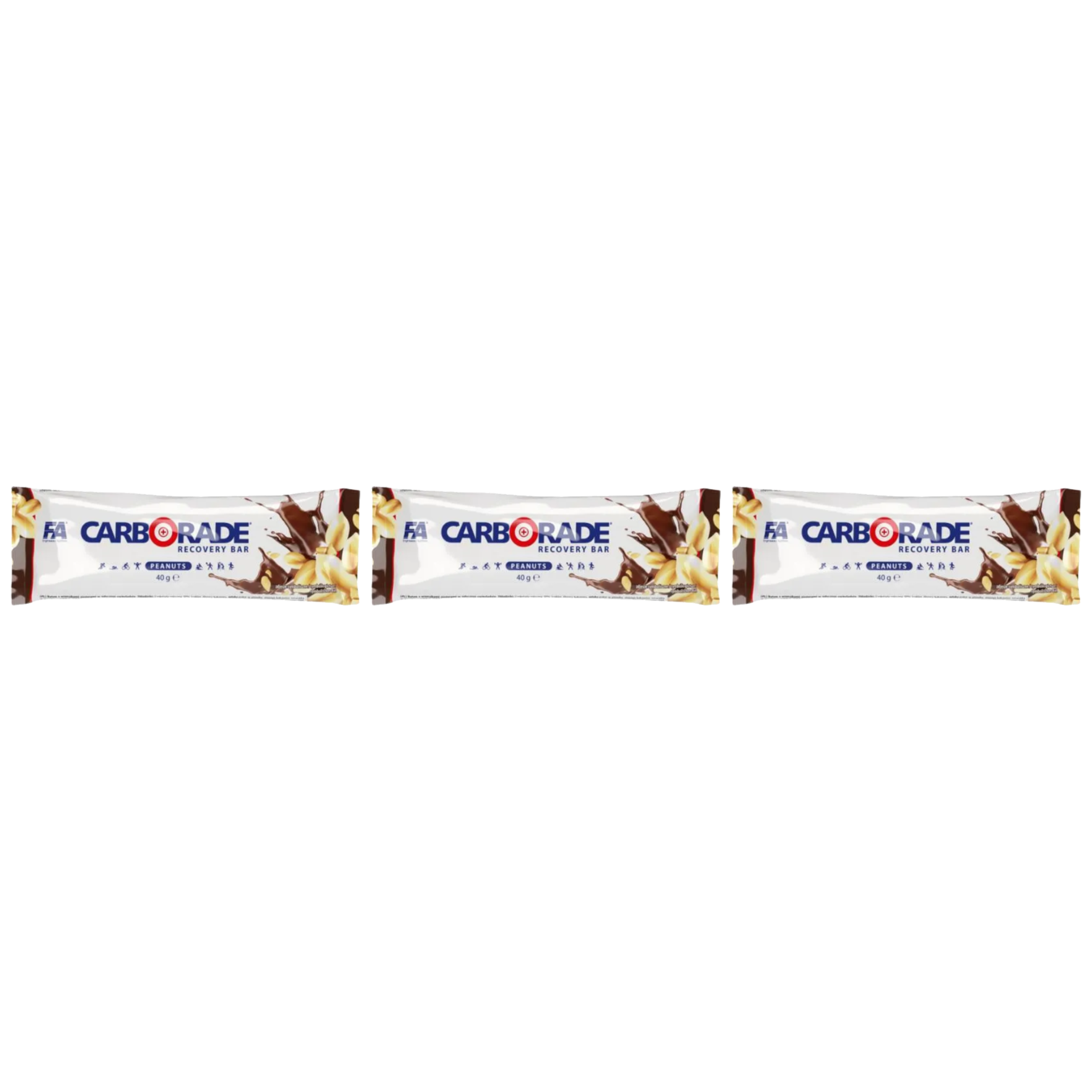 FITNESS AUTHORITY Baton Carborade Recovery Bar - 3x 40g
