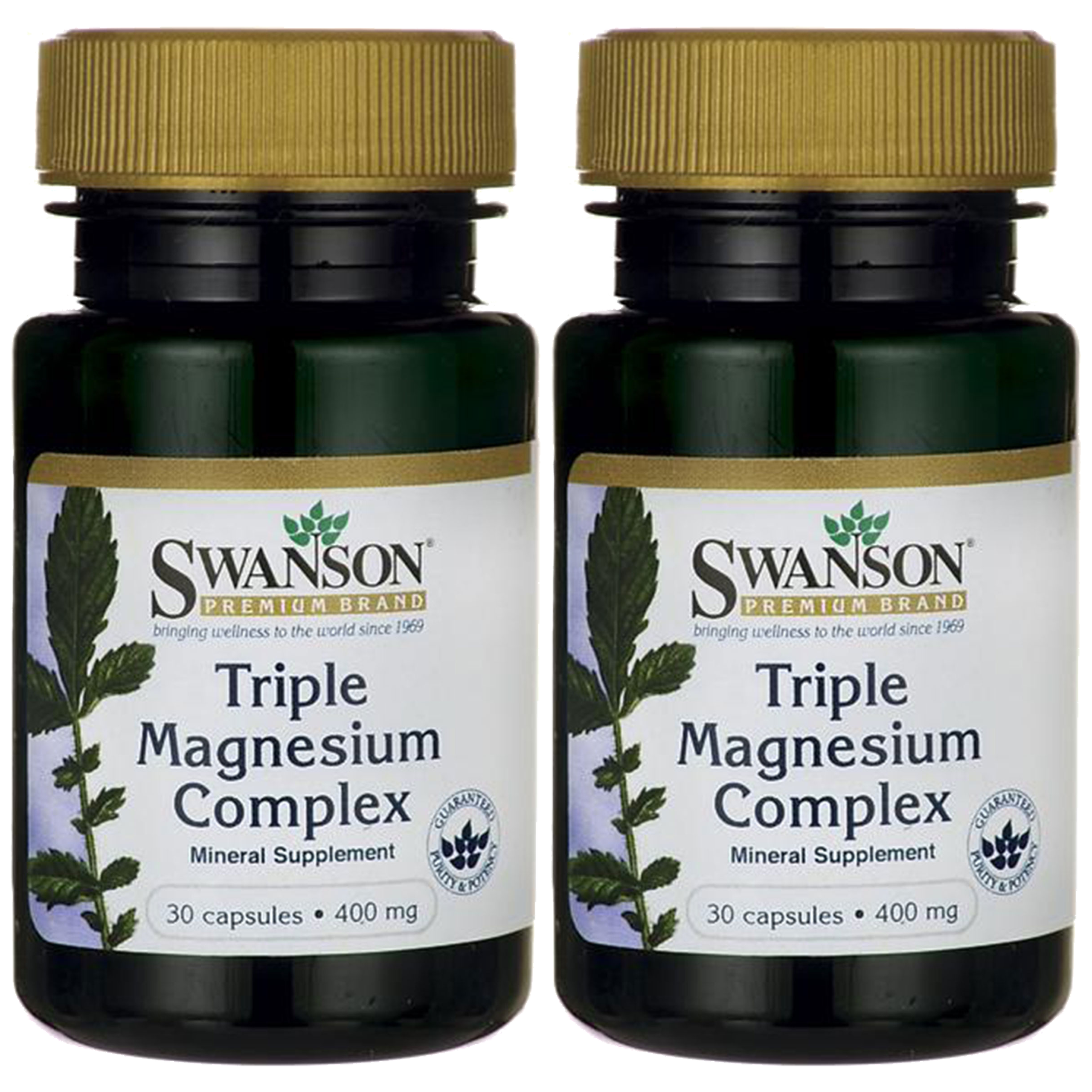 SWANSON Triple Magnesium Complex 400mg - 2x 30caps