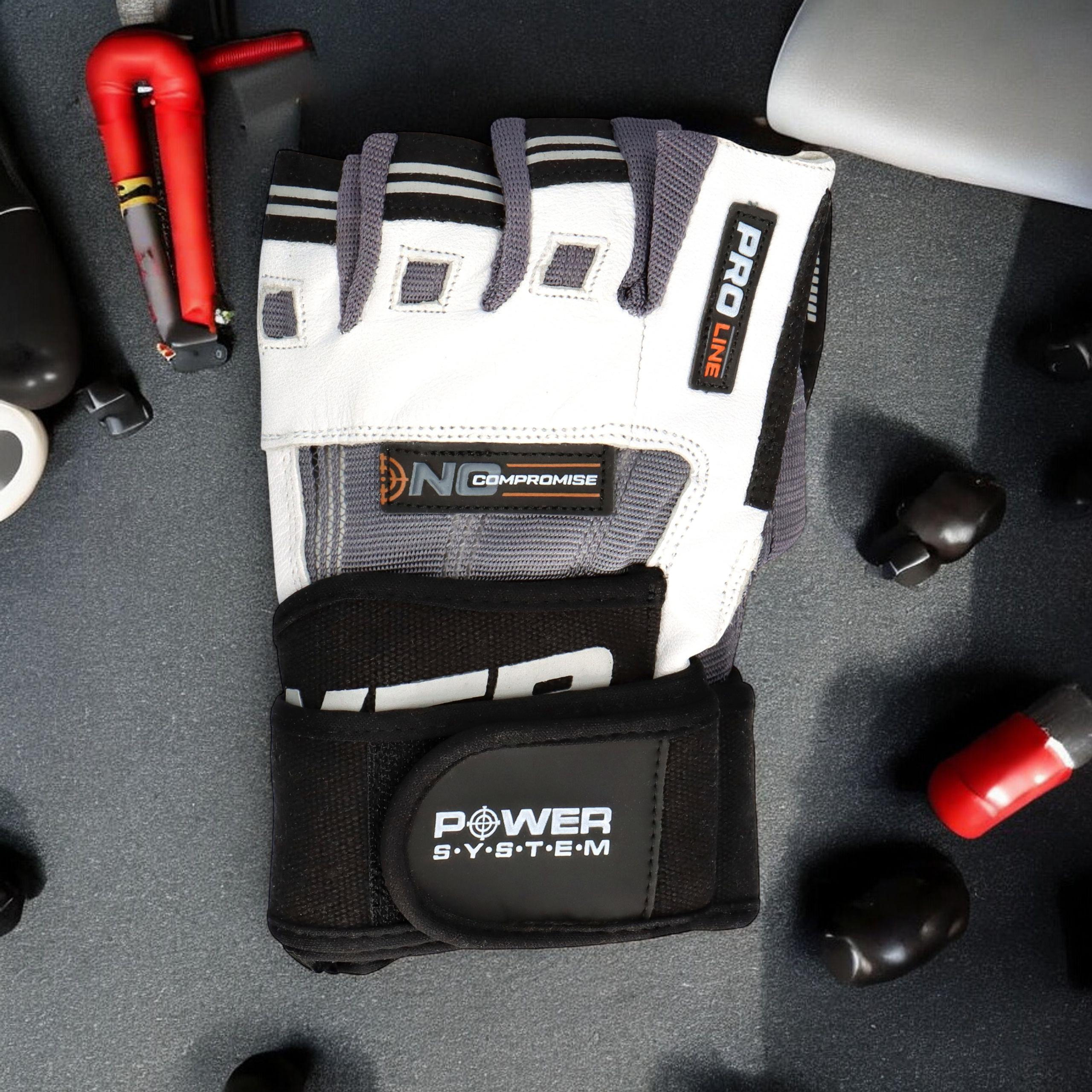POWER SYSTEM Rękawice - No Compromise - 3x White/Gray