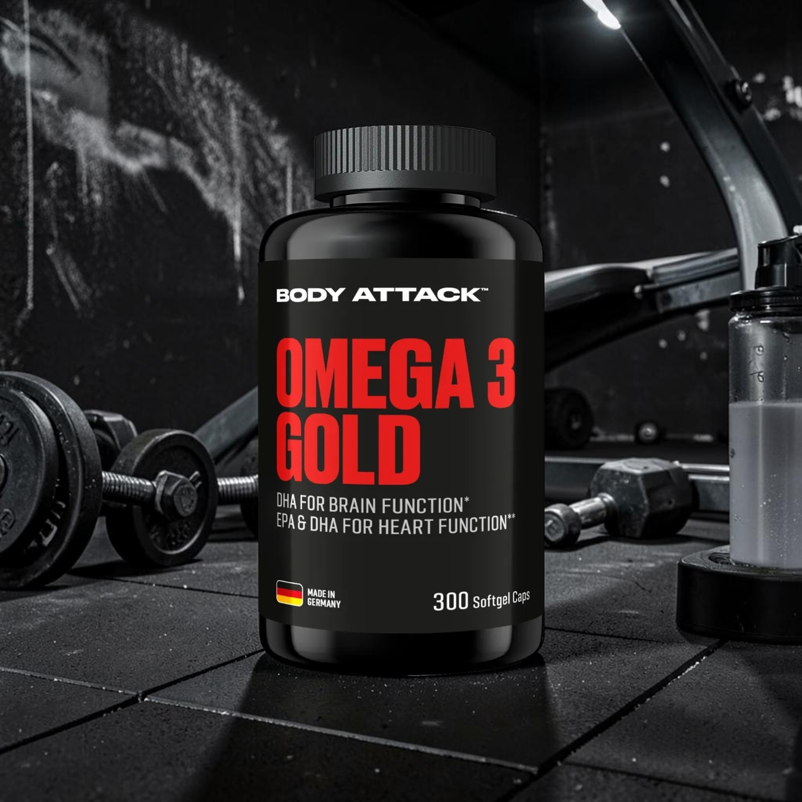 BODY ATTACK - Omega 3 Gold - 3x 300softgels