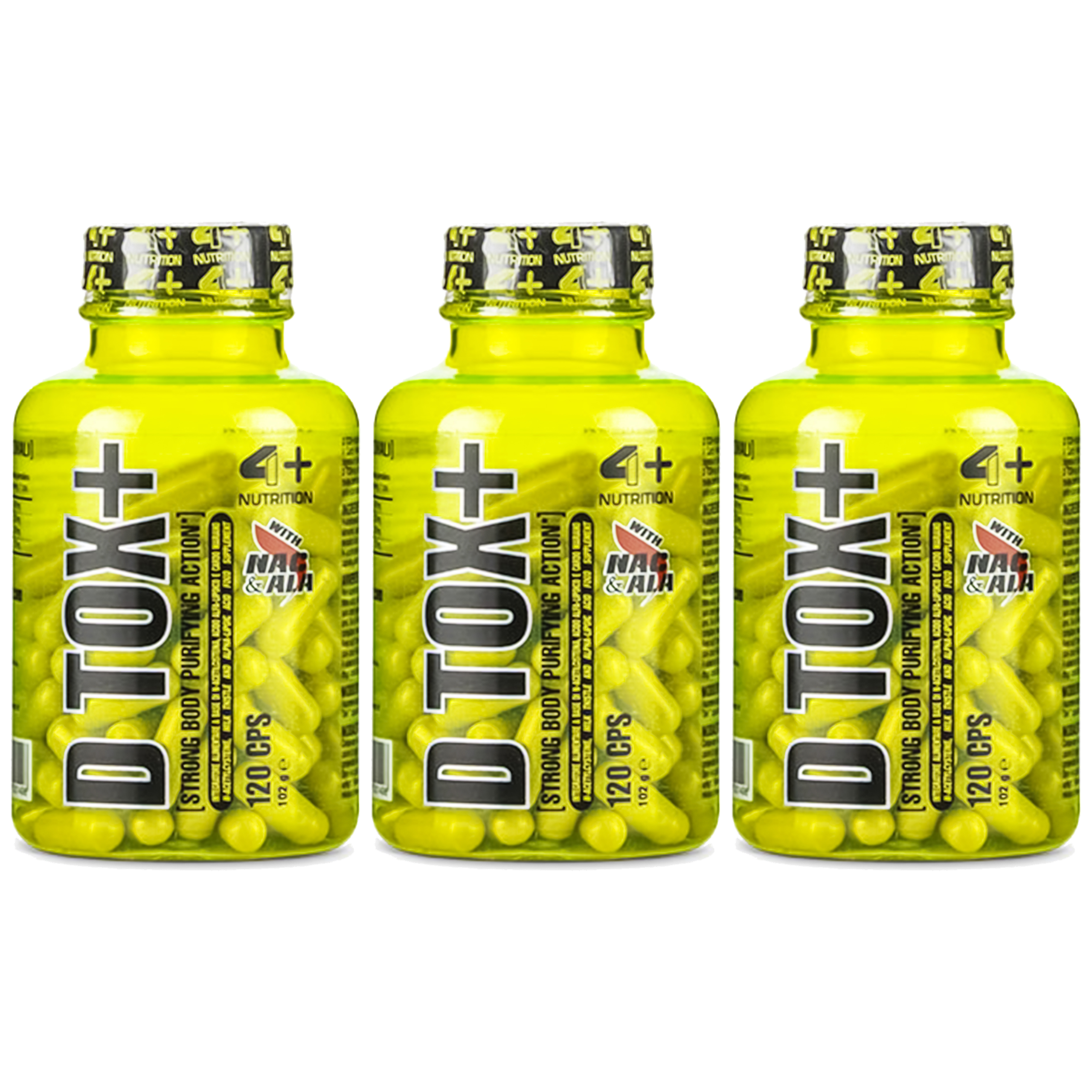 4+ NUTRITION D TOX+ - 3x 120caps