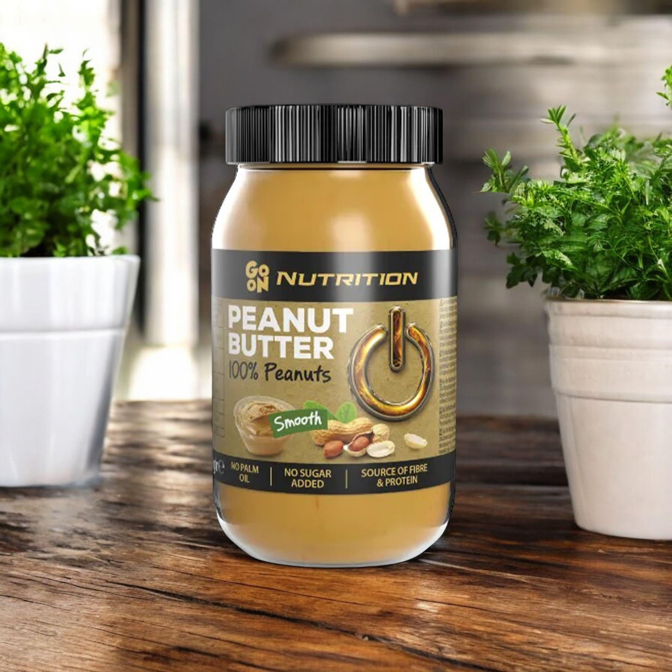 GO ON NUTRITION Peanut Cream 100% Peanuts - 3x 900g - Krem orzechowy