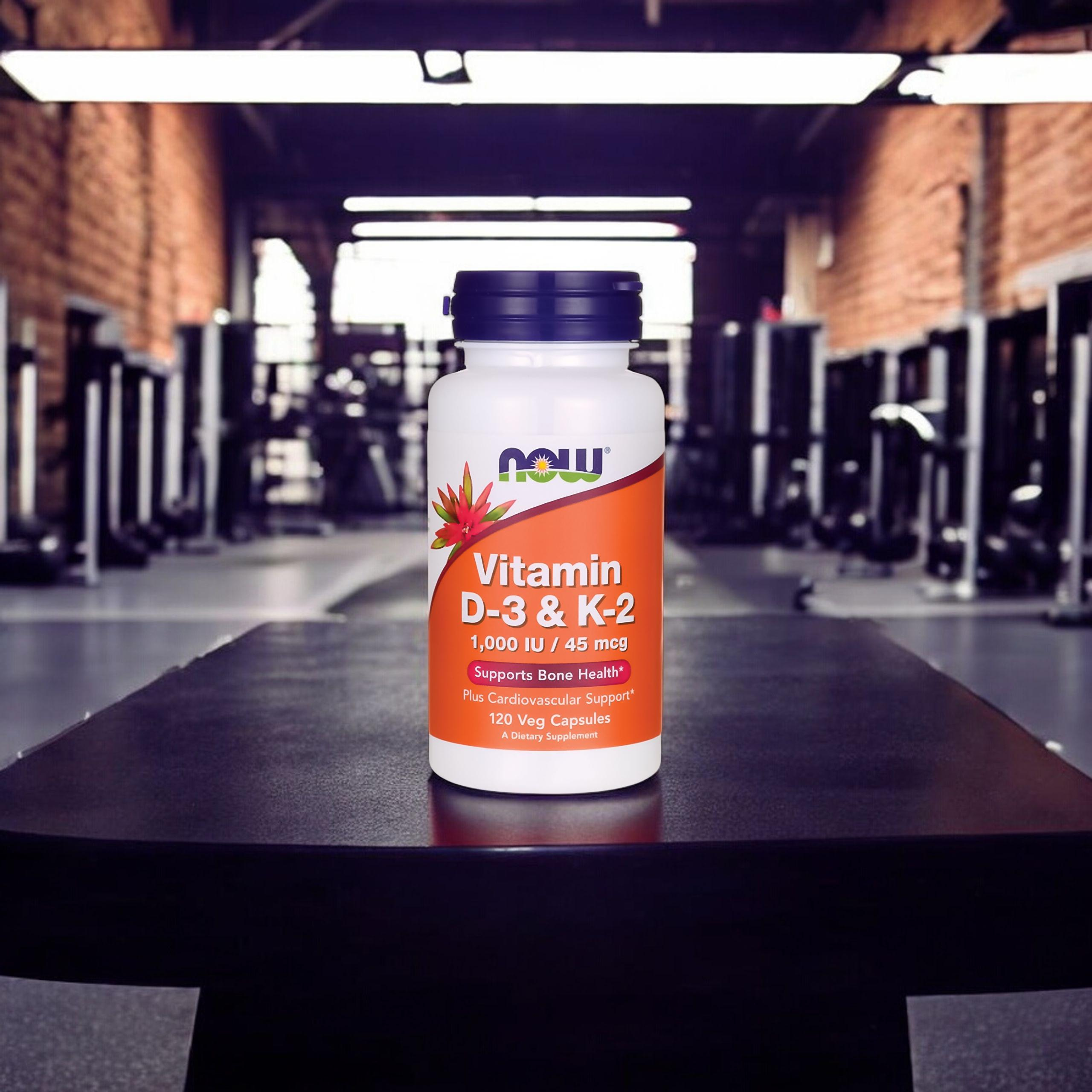 NOW Vitamin D3 & K2 1000IU - 120vegcaps