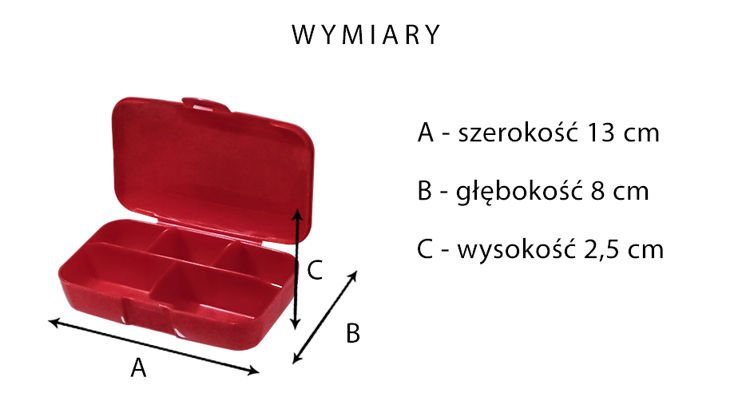 BUCHSTEINER Pudełko na Suplementy - Pill box - 3x 1szt