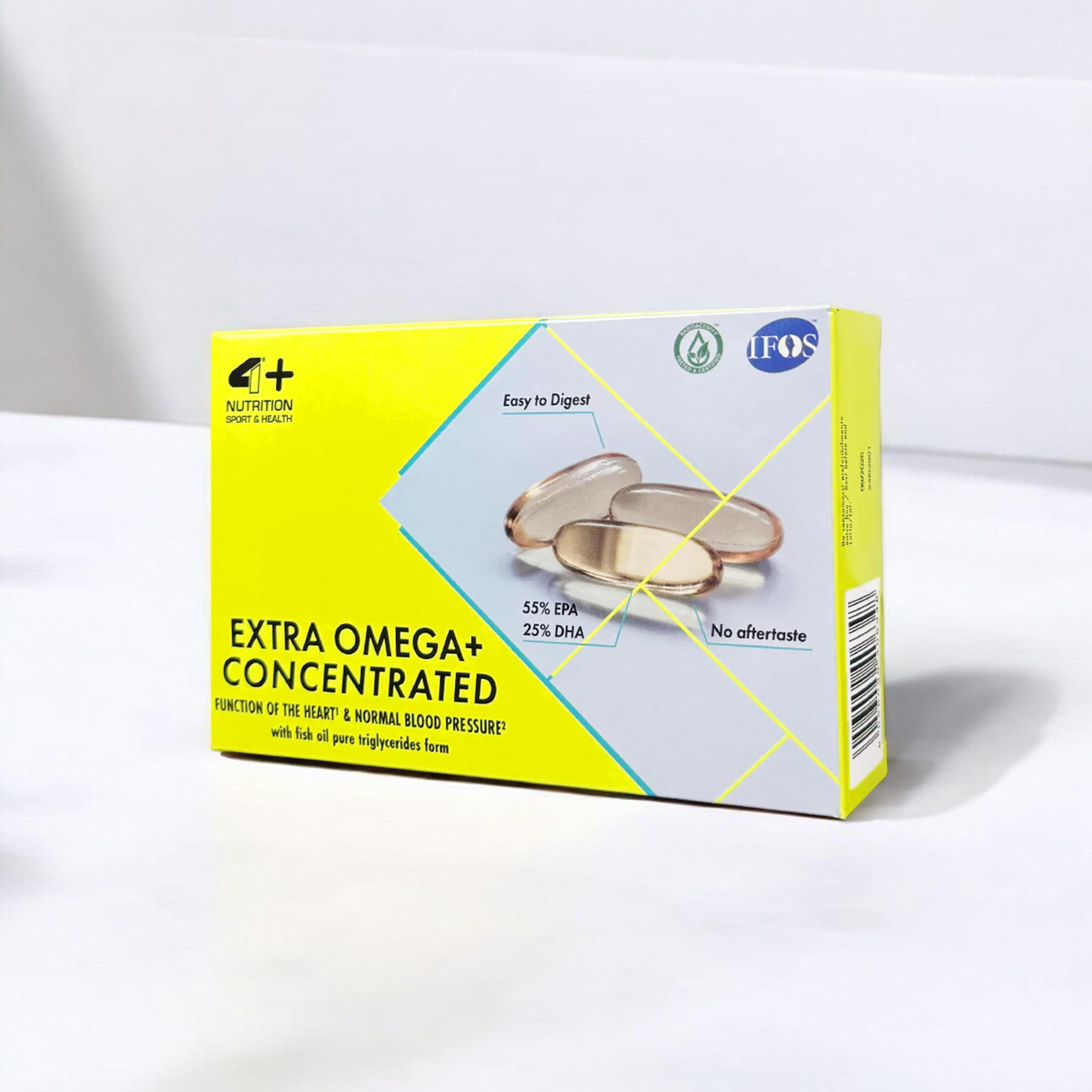 4+ NUTRITION Extra Omega+ - 60softgels - WYPRZEDAŻ - 30-09