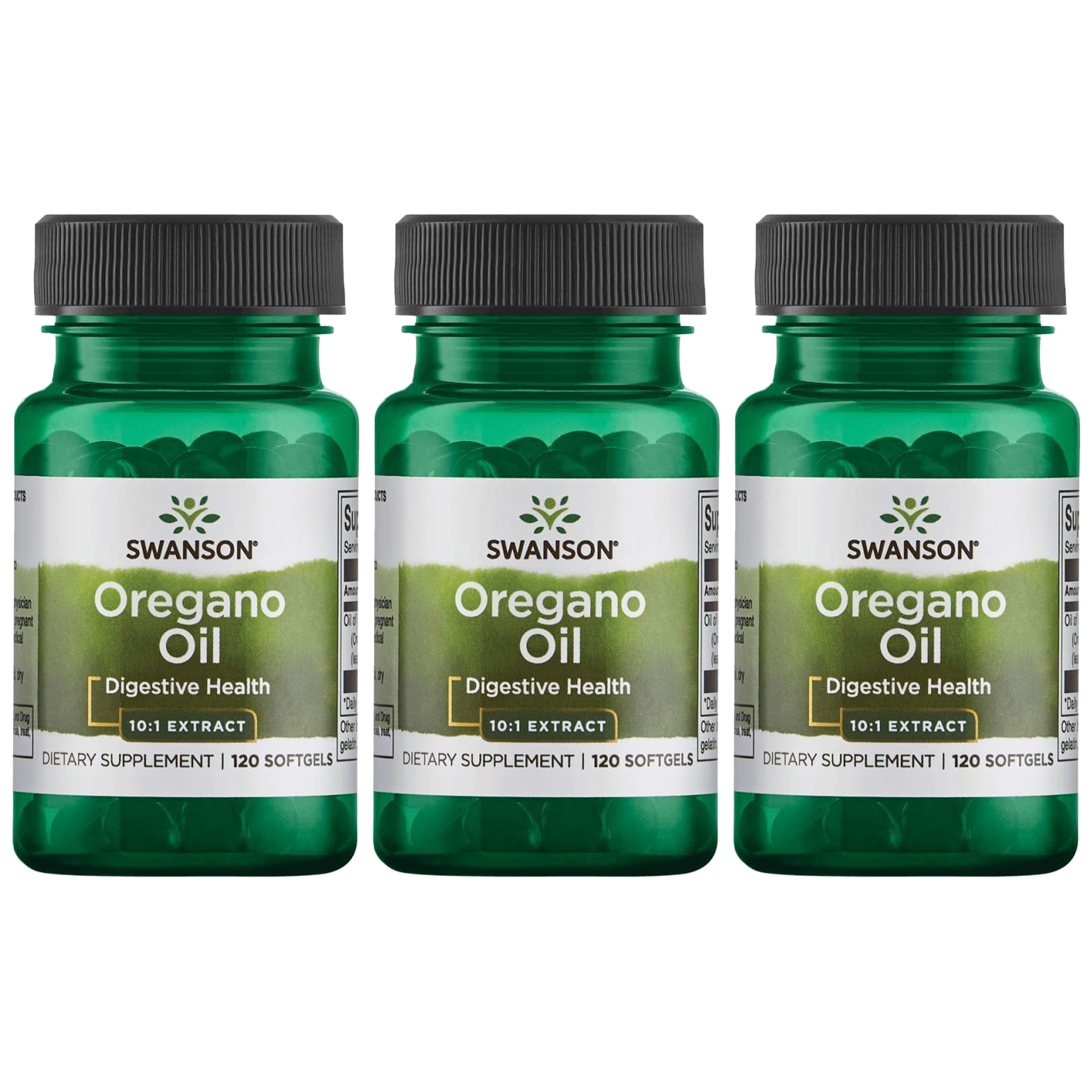 SWANSON Oregano Oil 10:1 - 120softgels - 3x Olej z Oregano