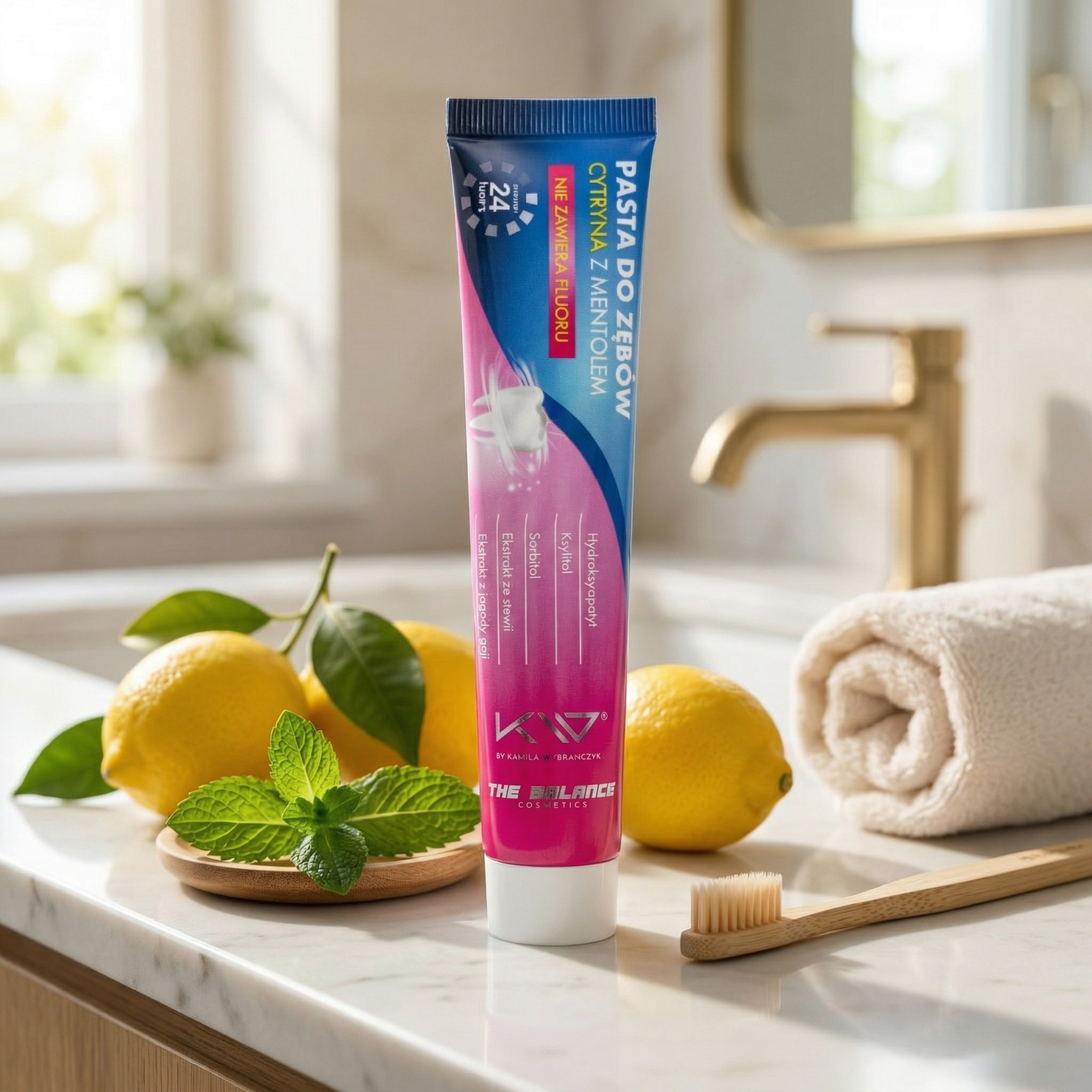 KAMILA WYBRAŃCZYK - Pasta do Zębów bez Fluoru - 50ml - Lemon Mint