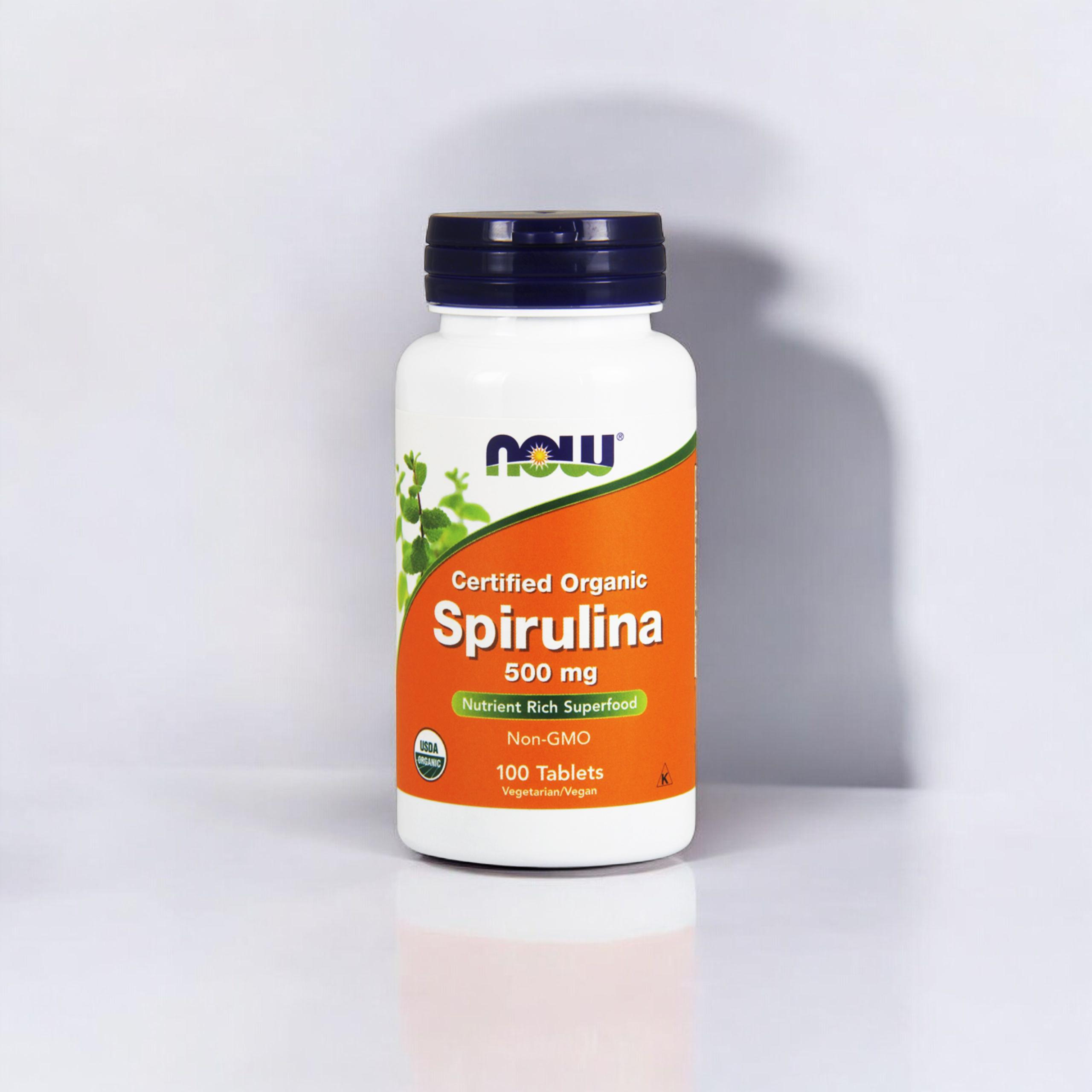 NOW Spirulina 500mg - 3x 100tab