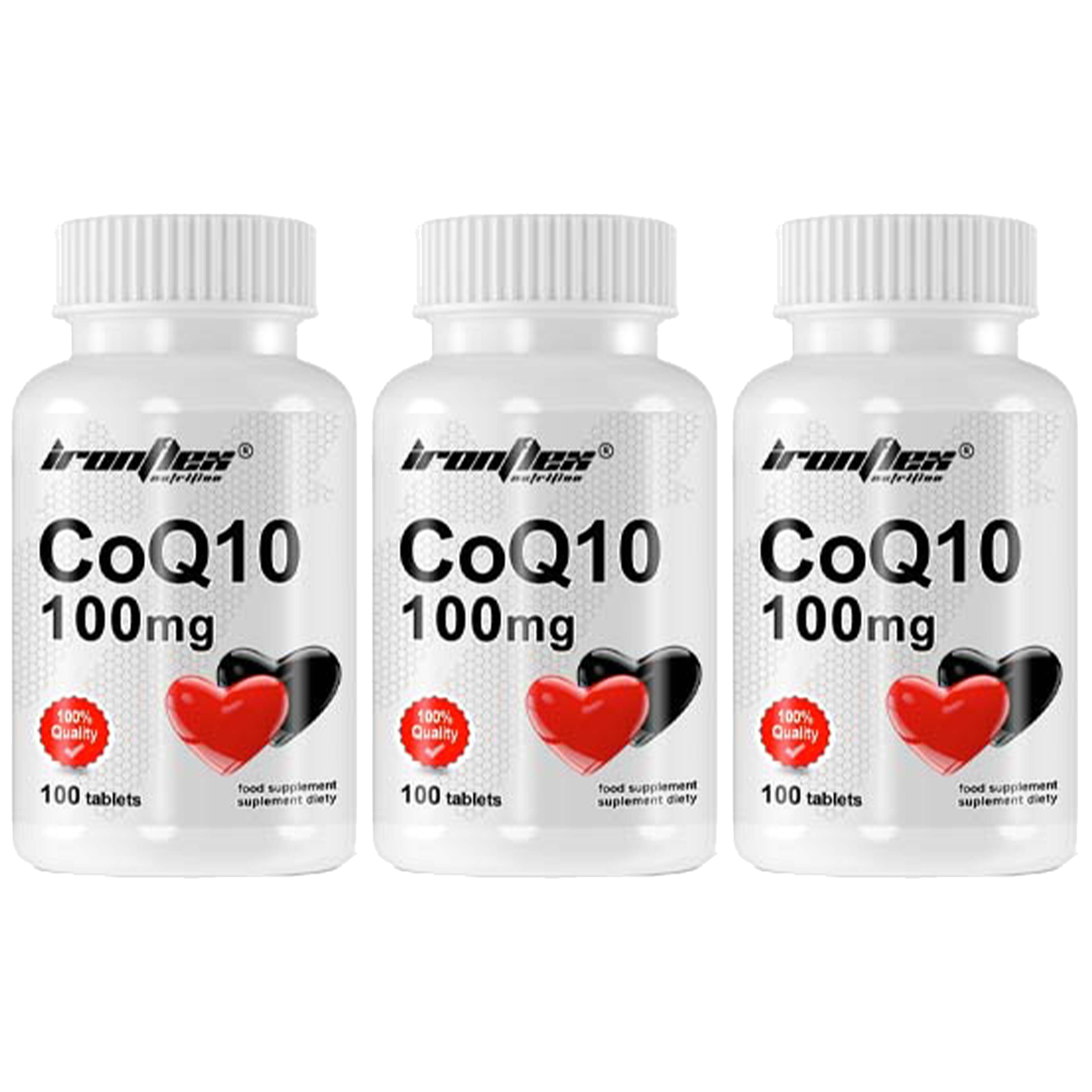 IRONFLEX CoQ10 100mg - 3x 100 tabs