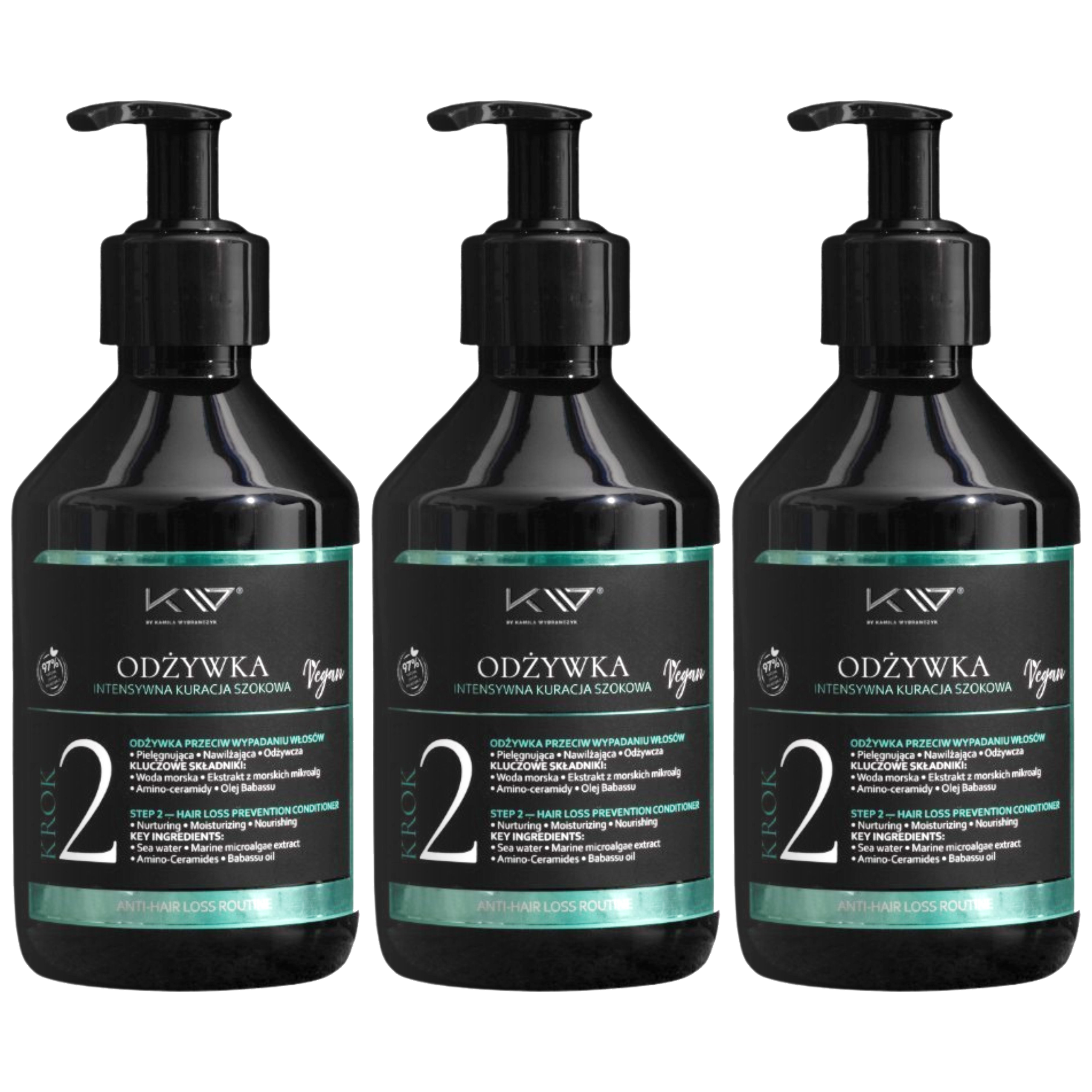 KAMILA WYBRAŃCZYK - Odżywka Intensywna Kuracja Szokowa - 3x 250ml