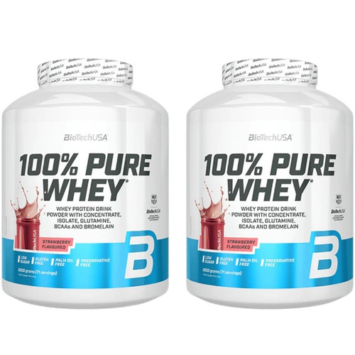 BIOTECH - 100% Pure Whey - 2x 2000g - Strawberry