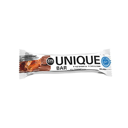 KEVIN LEVRONE Unique Bar Baton Białkowy Proteinowy- 45g Caramel WYPRZEDAŻ