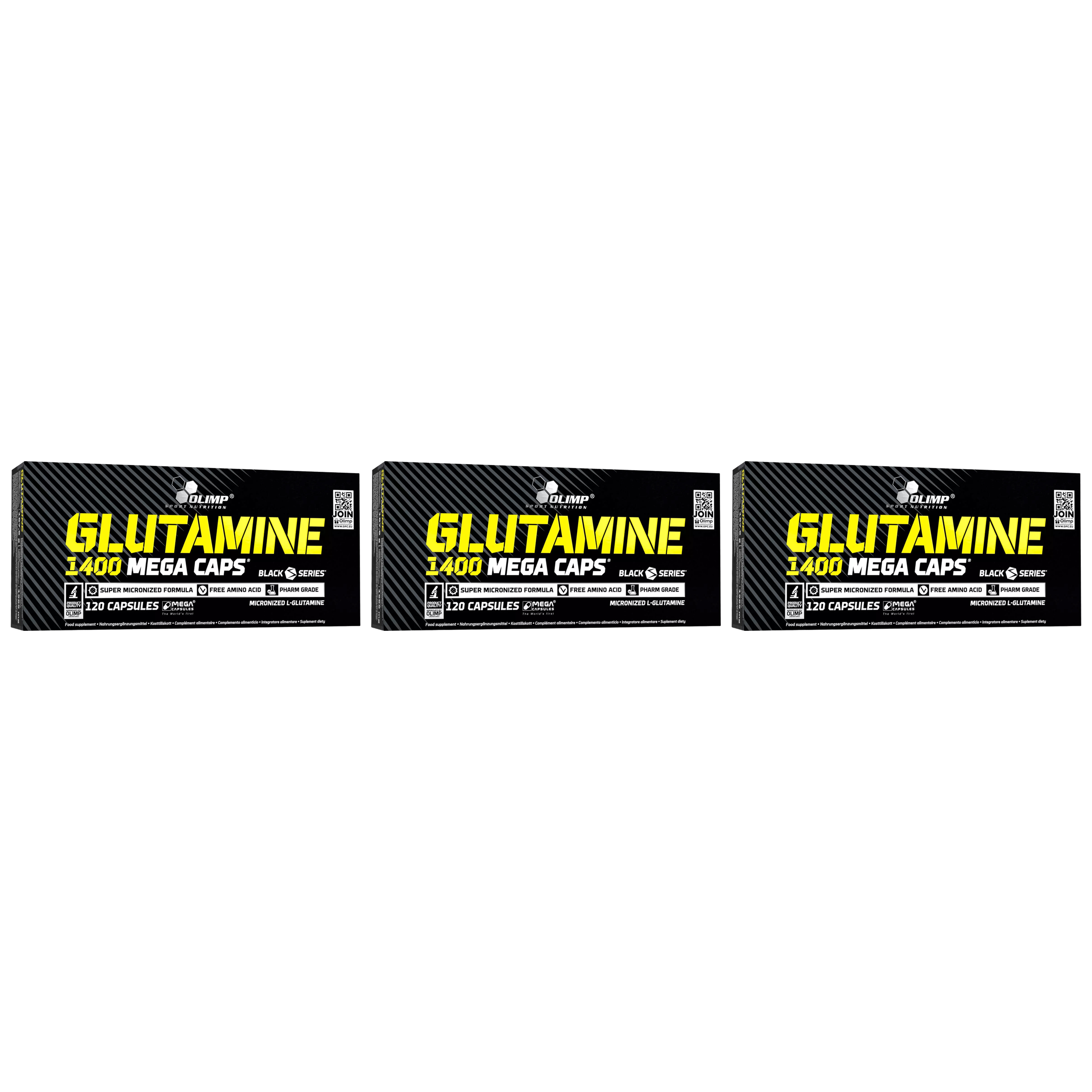 OLIMP L-Glutamine 1400 MC - 3x 120caps