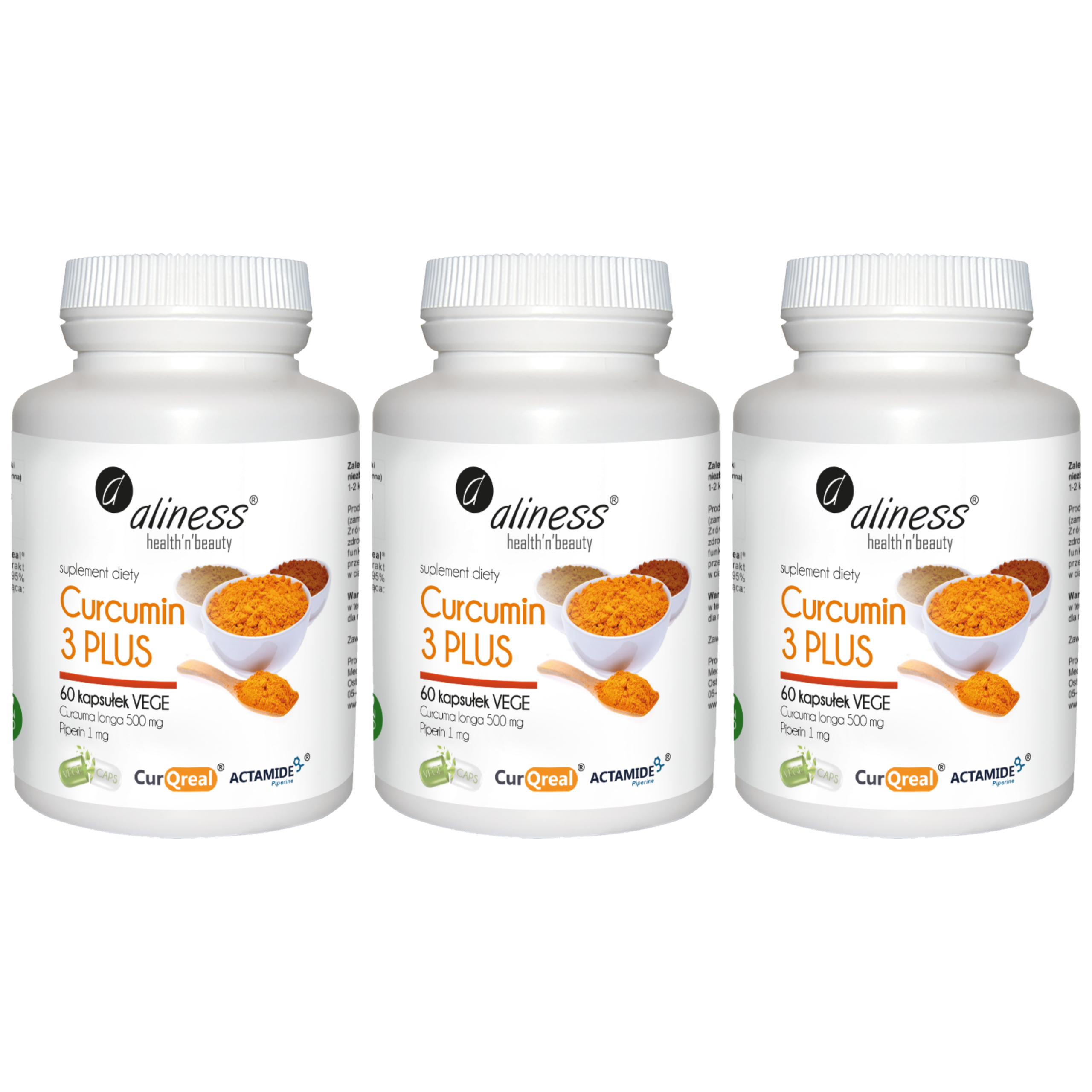 ALINESS Curcumin 3 Plus - 3x 60vcaps