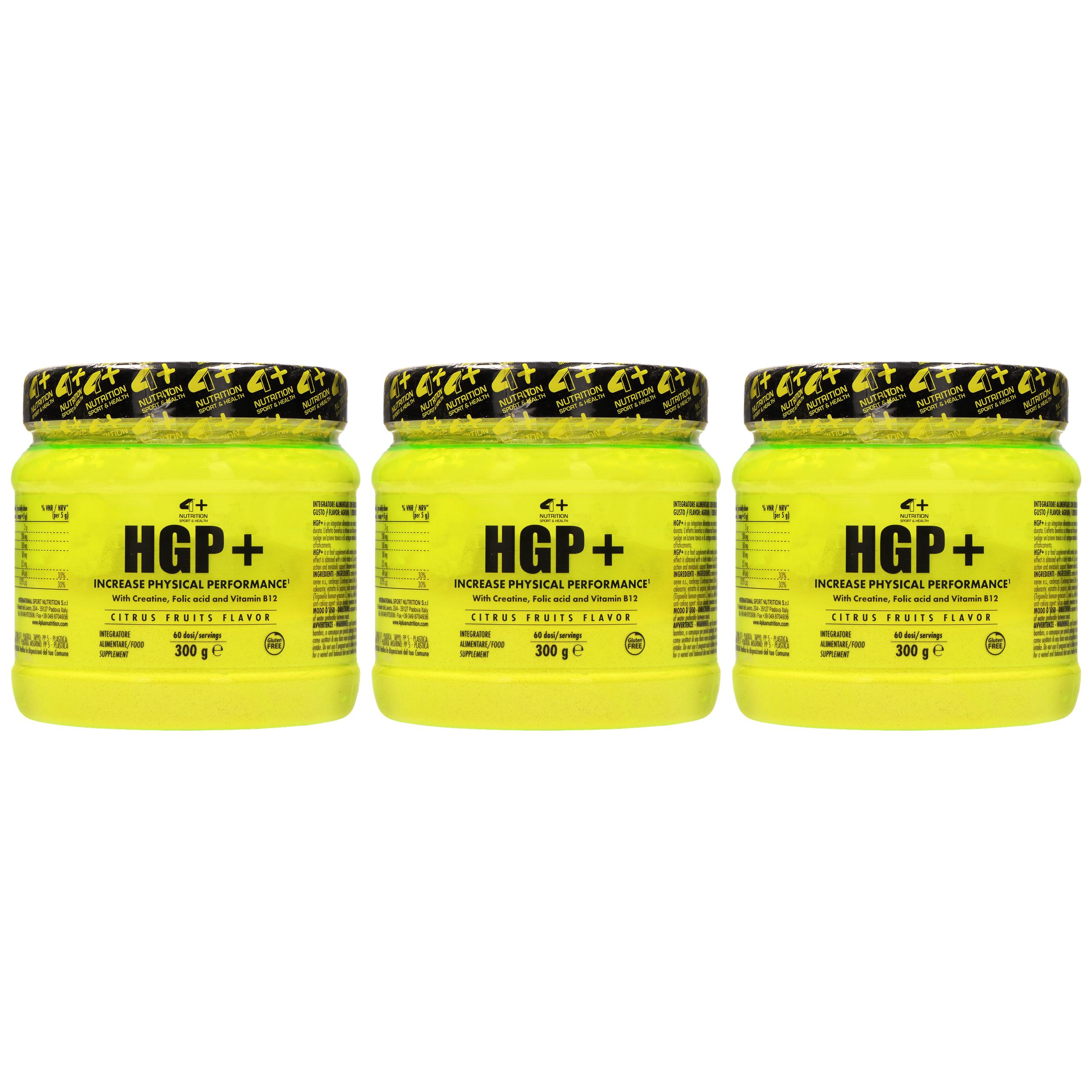 4+ NUTRITION HGP+ - 3x 300g - Citrus Fruits