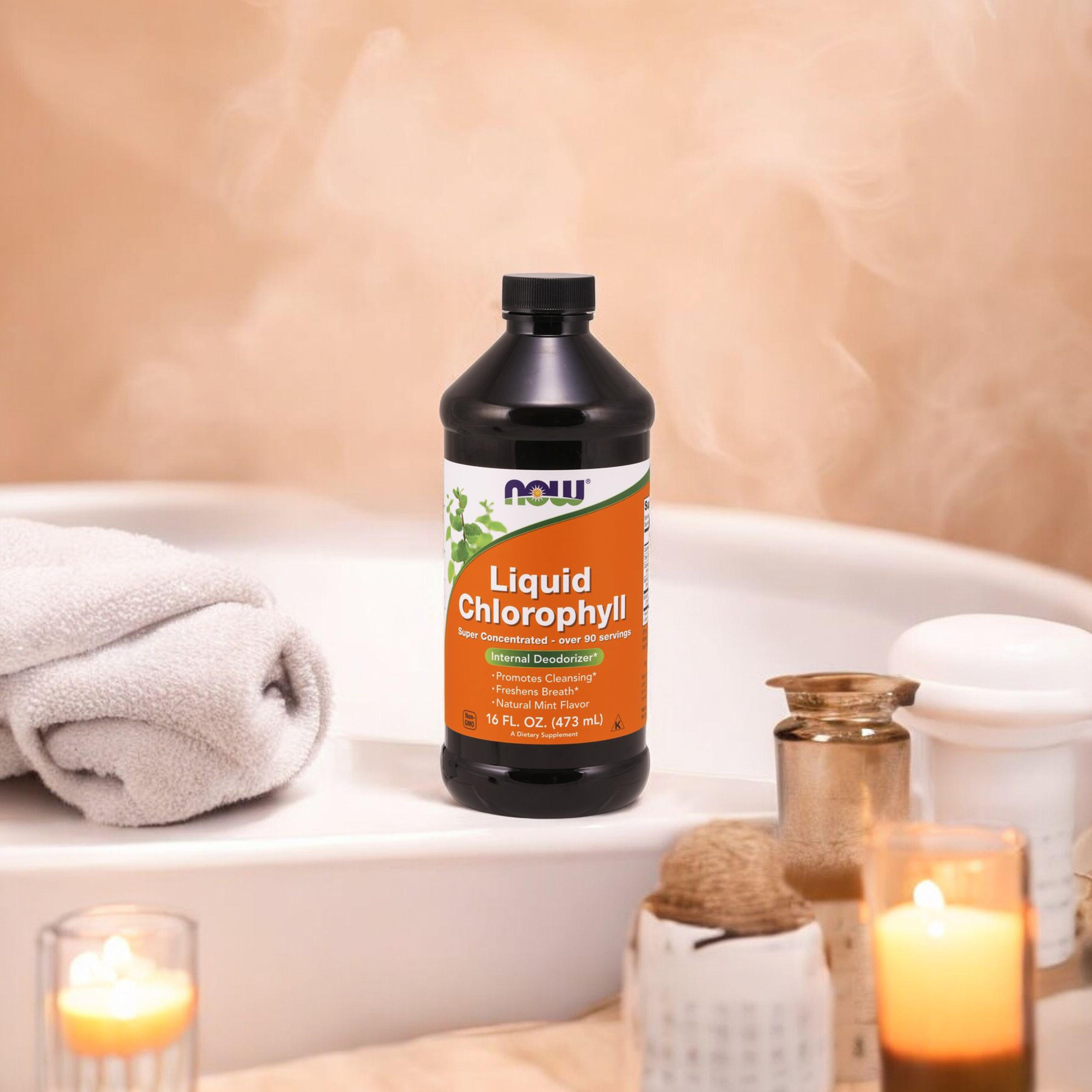 NOW Liquid Chlorophyll - 3x 473ml - Chlorofil w płynie