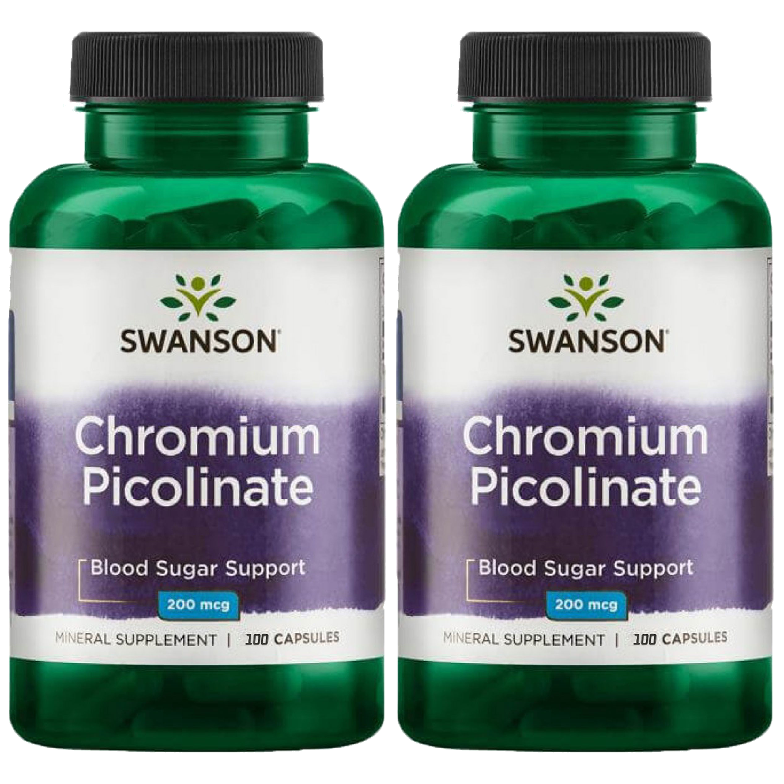 SWANSON Chromium Picolinate 200mcg - 2x 100caps