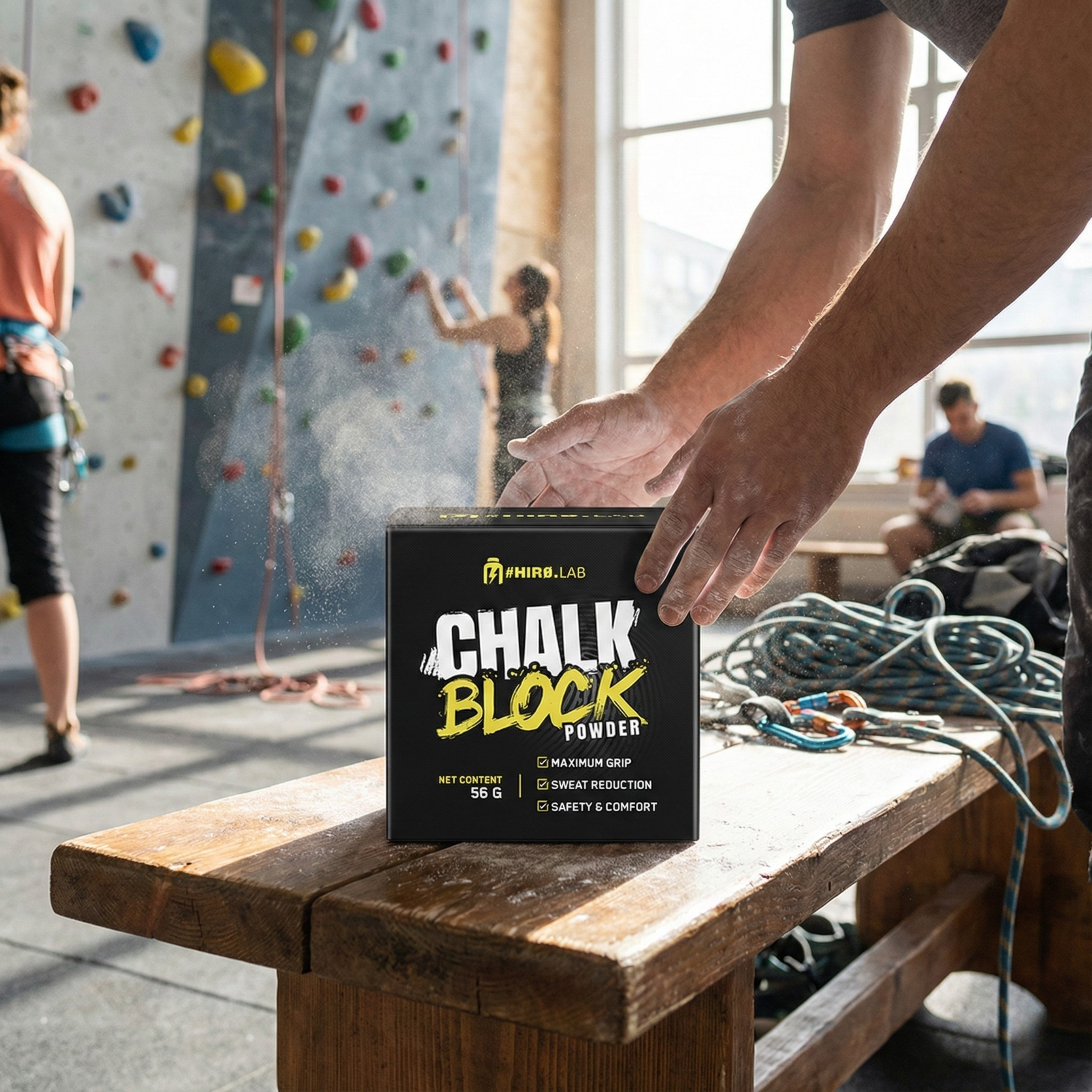 Hiro.Lab Chalk Block Powder - 56g - Magnezja w kostce