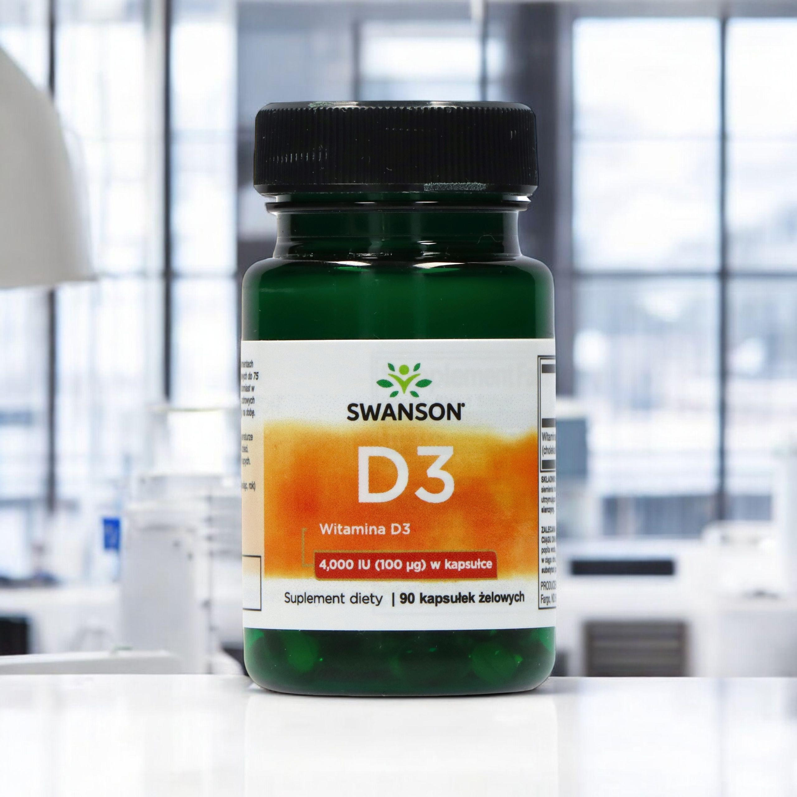 SWANSON Vitamin D3 4000IU - 3x 90softgels