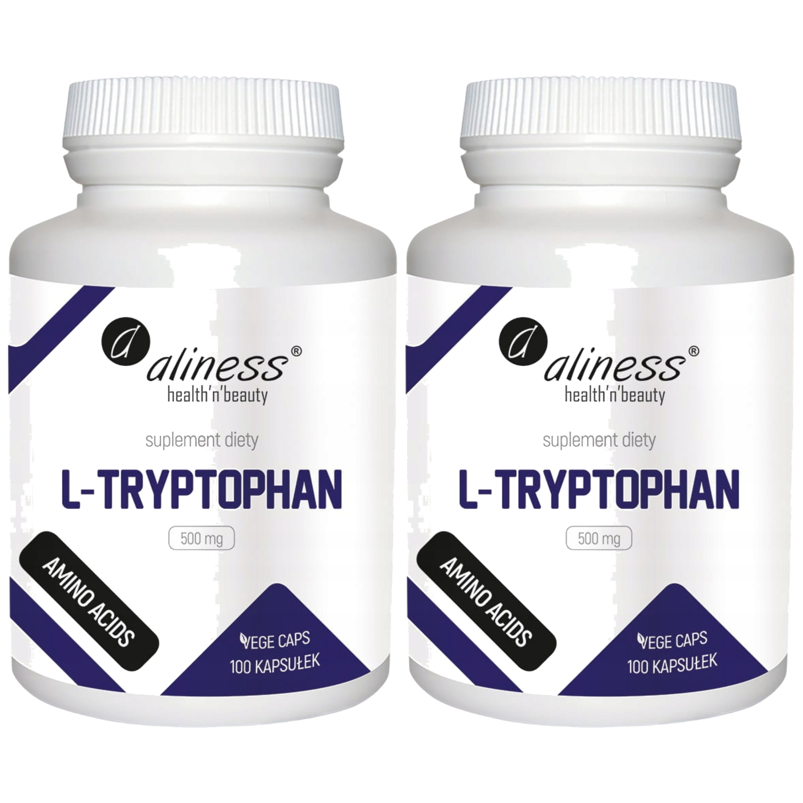 ALINESS - L-Tryptophan 500mg - 2x 100vcaps.