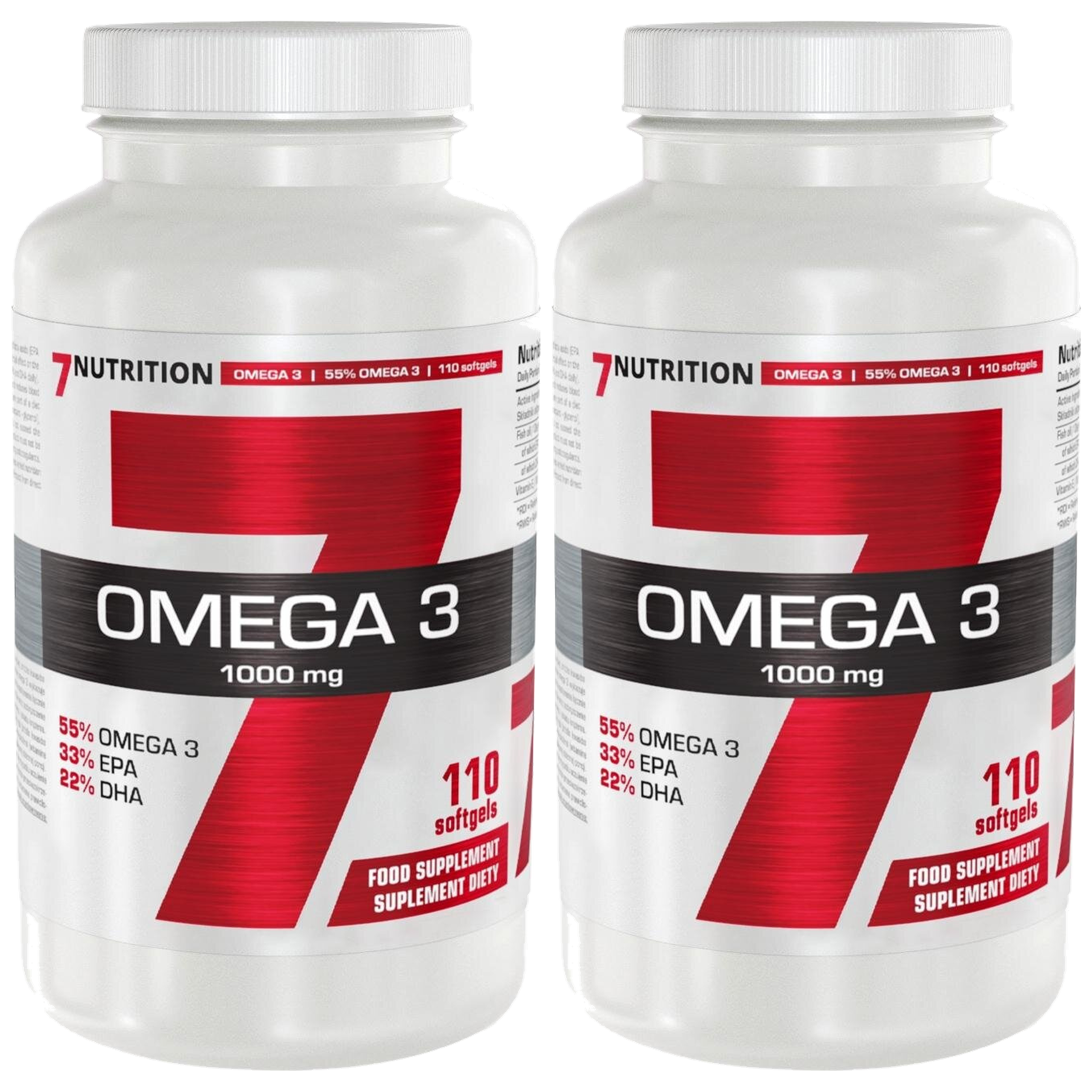 7 NUTRITION - Omega 3 1000mg - 2x 110caps.