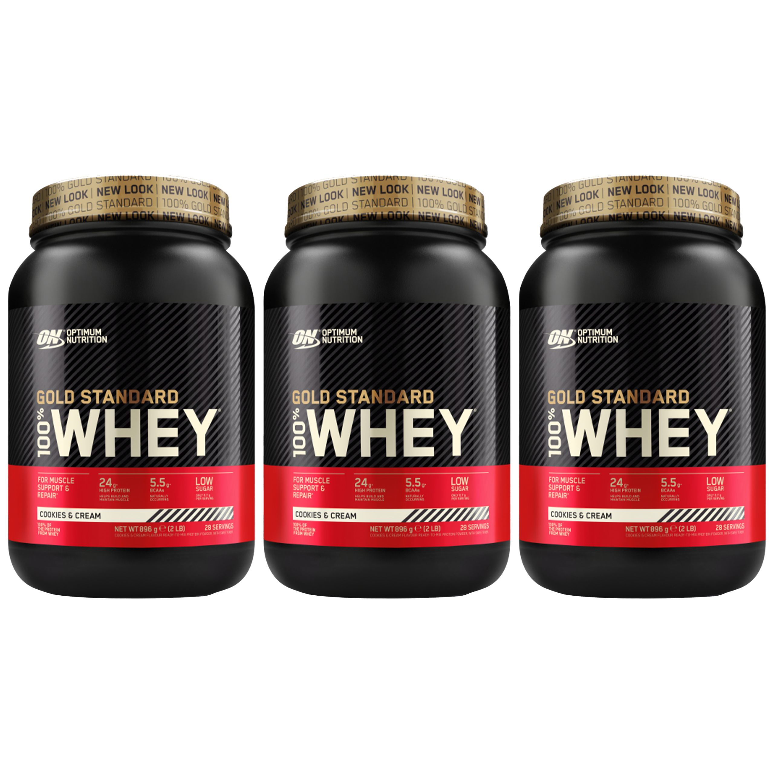 OPTIMUM NUTRITION Whey Gold Standard - 3x 896g