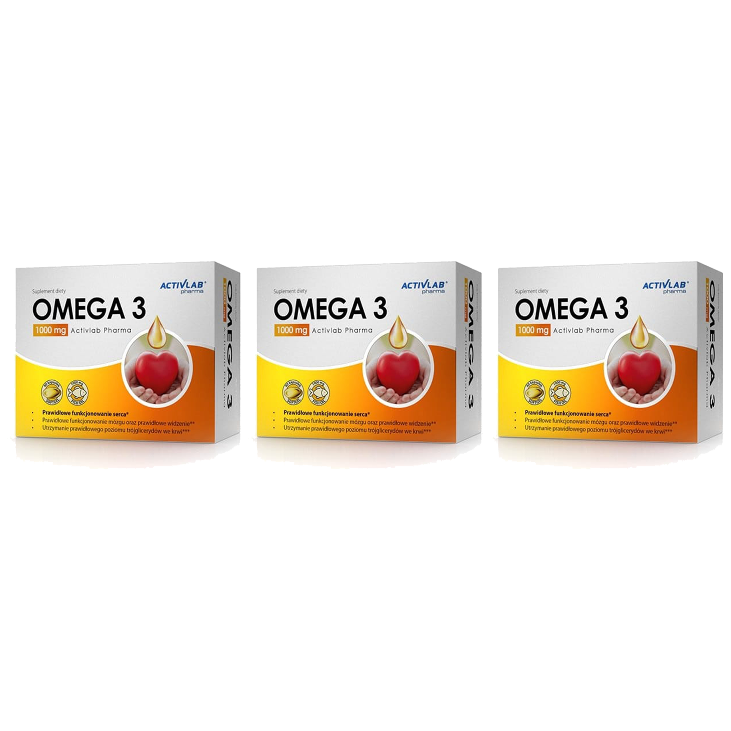 ACTIVLAB PHARMA Omega 3 1000mg - 3x 60caps.