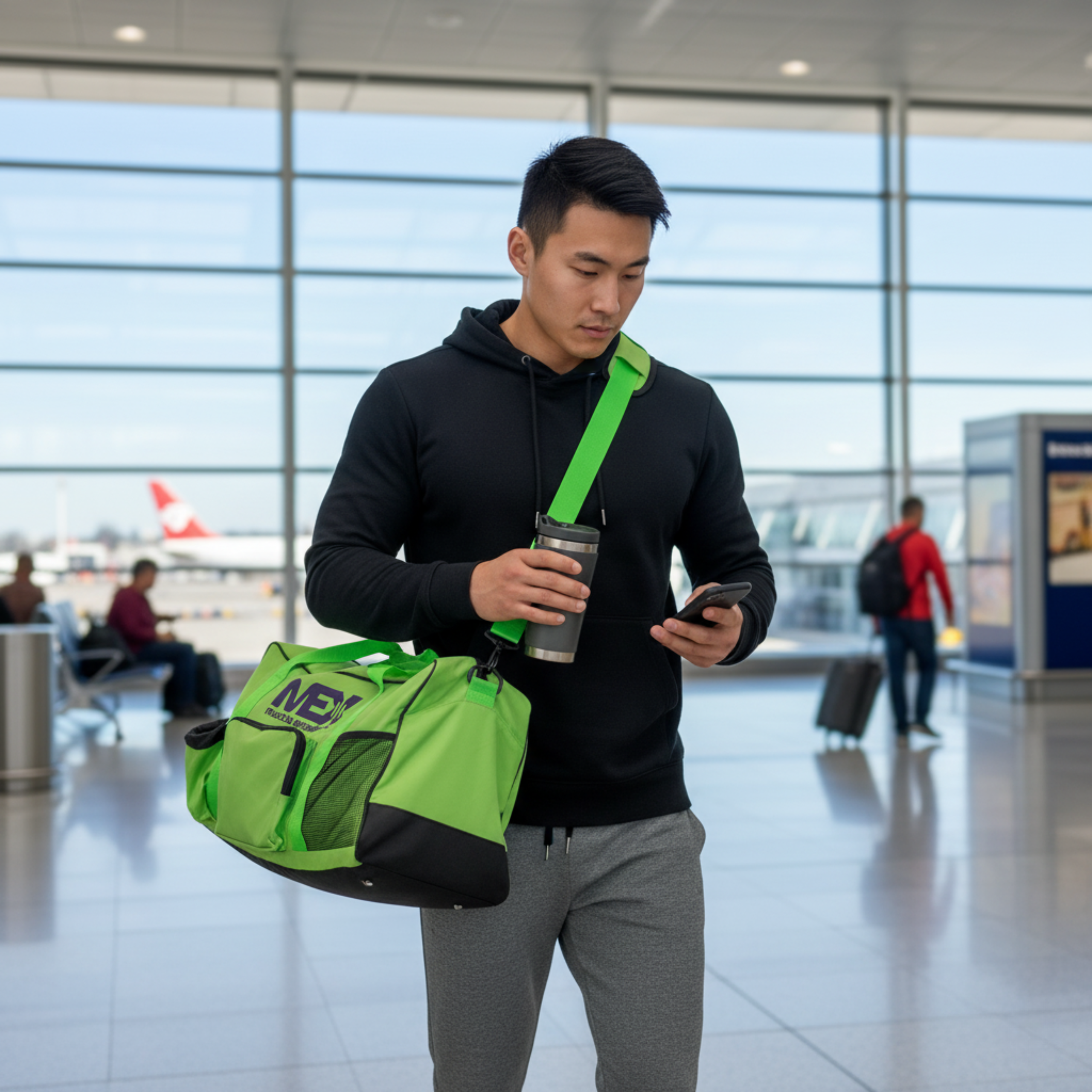 MEX NUTRITION - Torba Sportowa GymFit - Lime