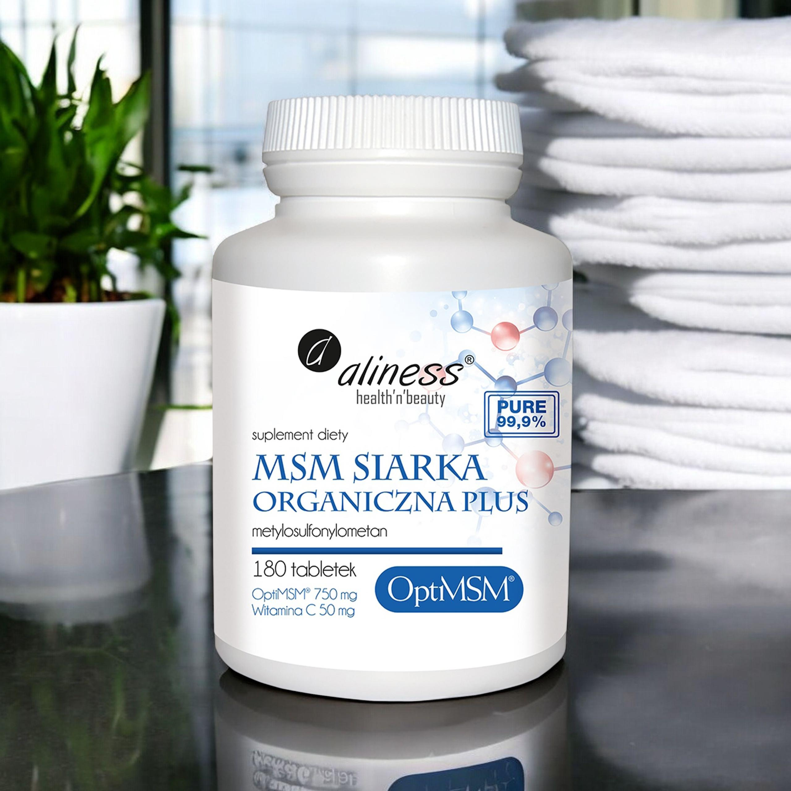 ALINESS MSM Siarka Organiczna PLUS - 3x 180tabs