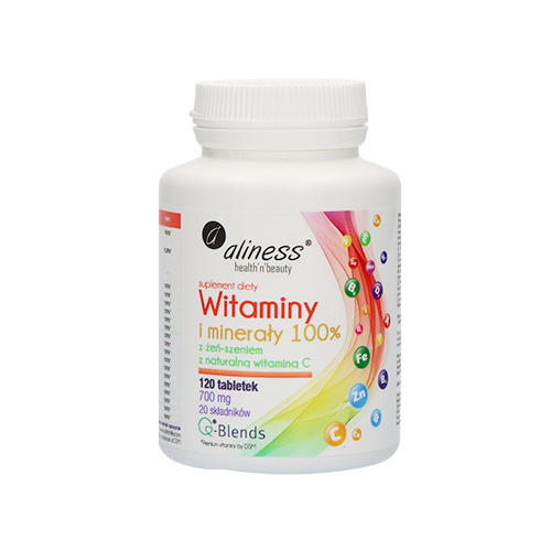 ALINESS Witaminy i Minerały 100% - 2x 120tab