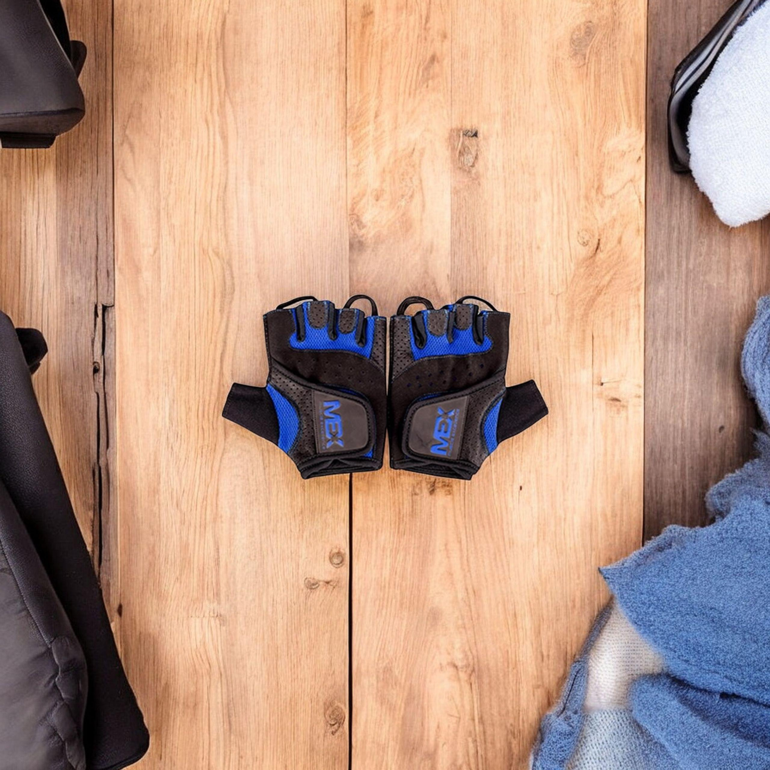 MEX NUTRITION - Pro Elite Blue Gloves - M