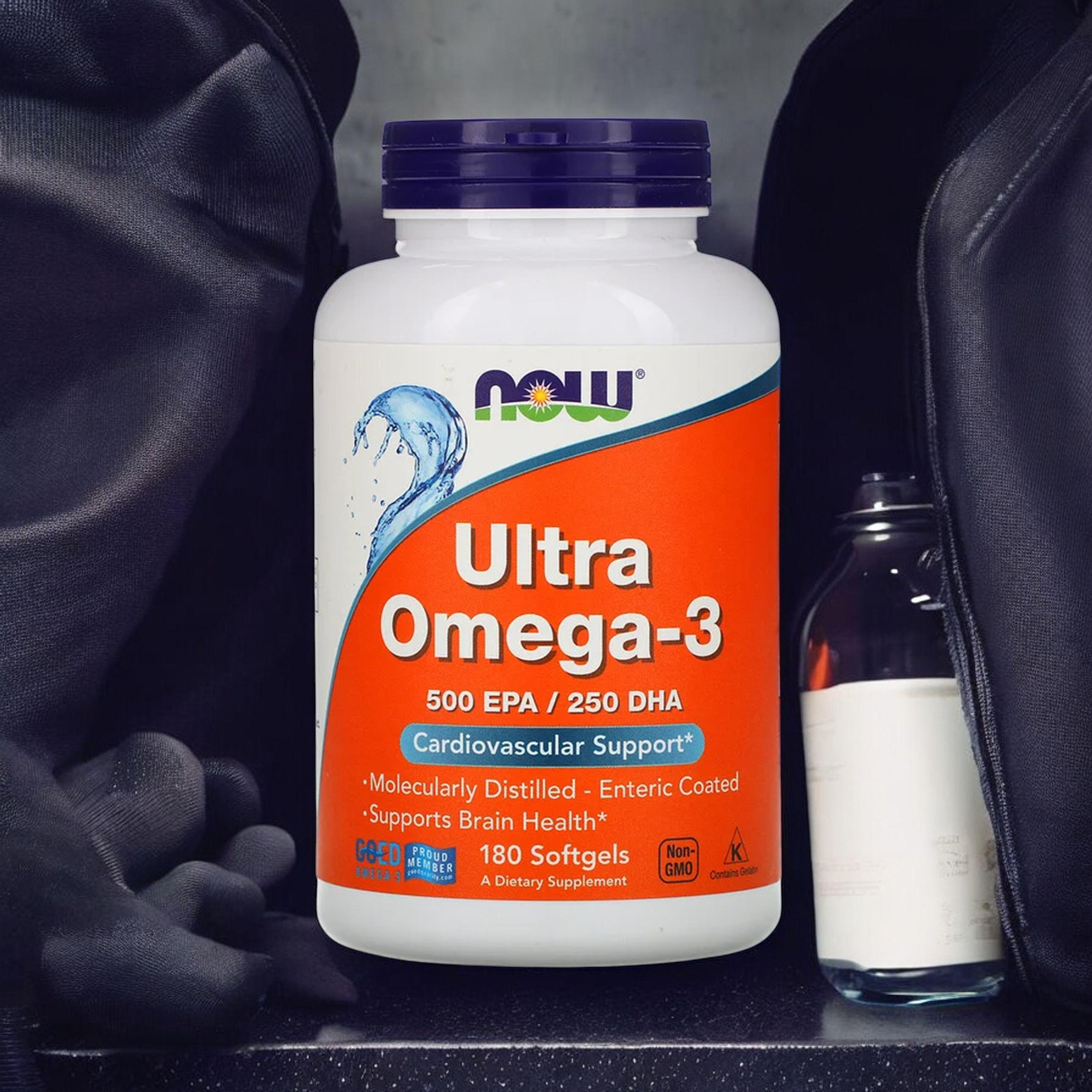 NOW Ultra Omega 3 - 500 EPA / 250 DHA - 3x 180softgels