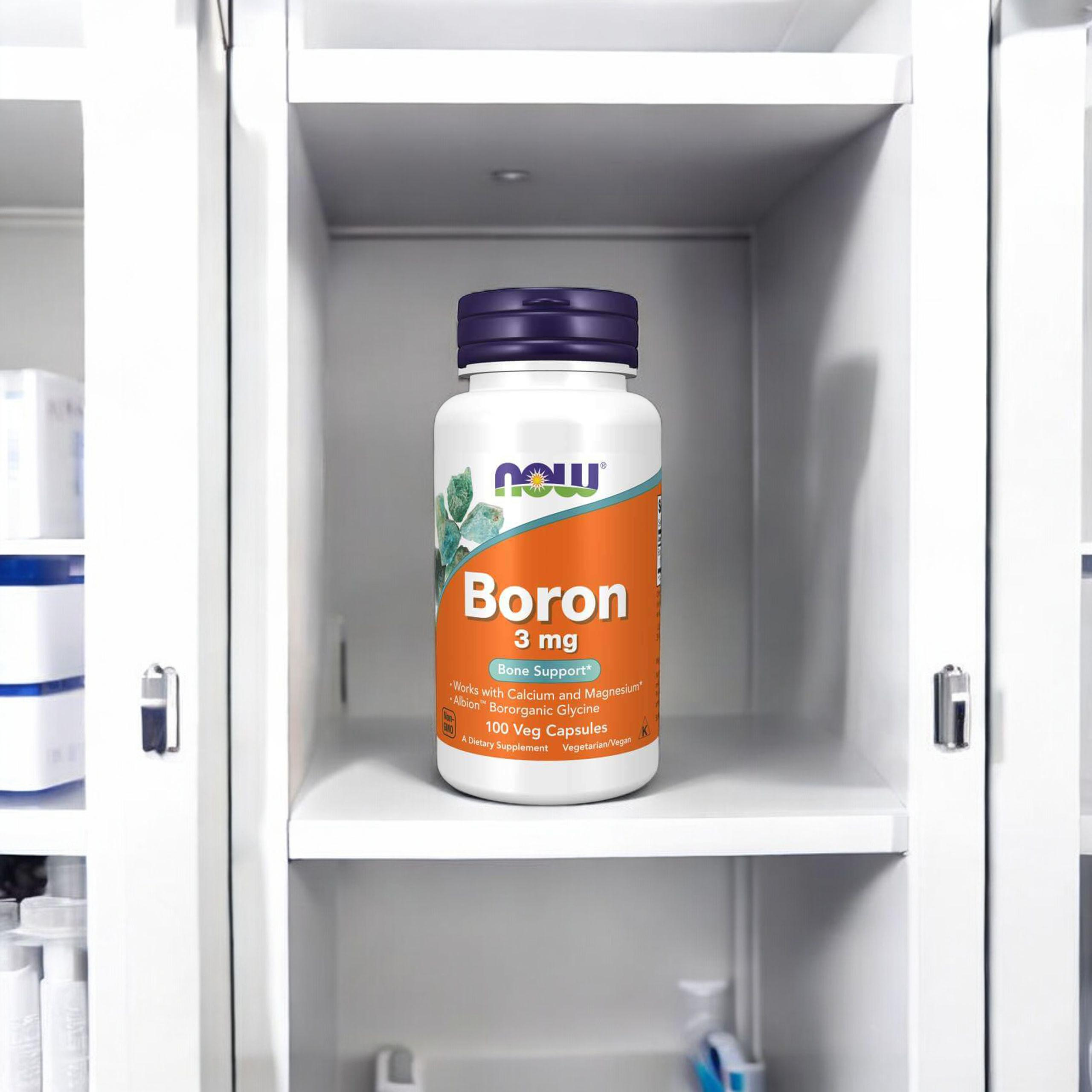NOW Boron 3mg - 100vcaps.
