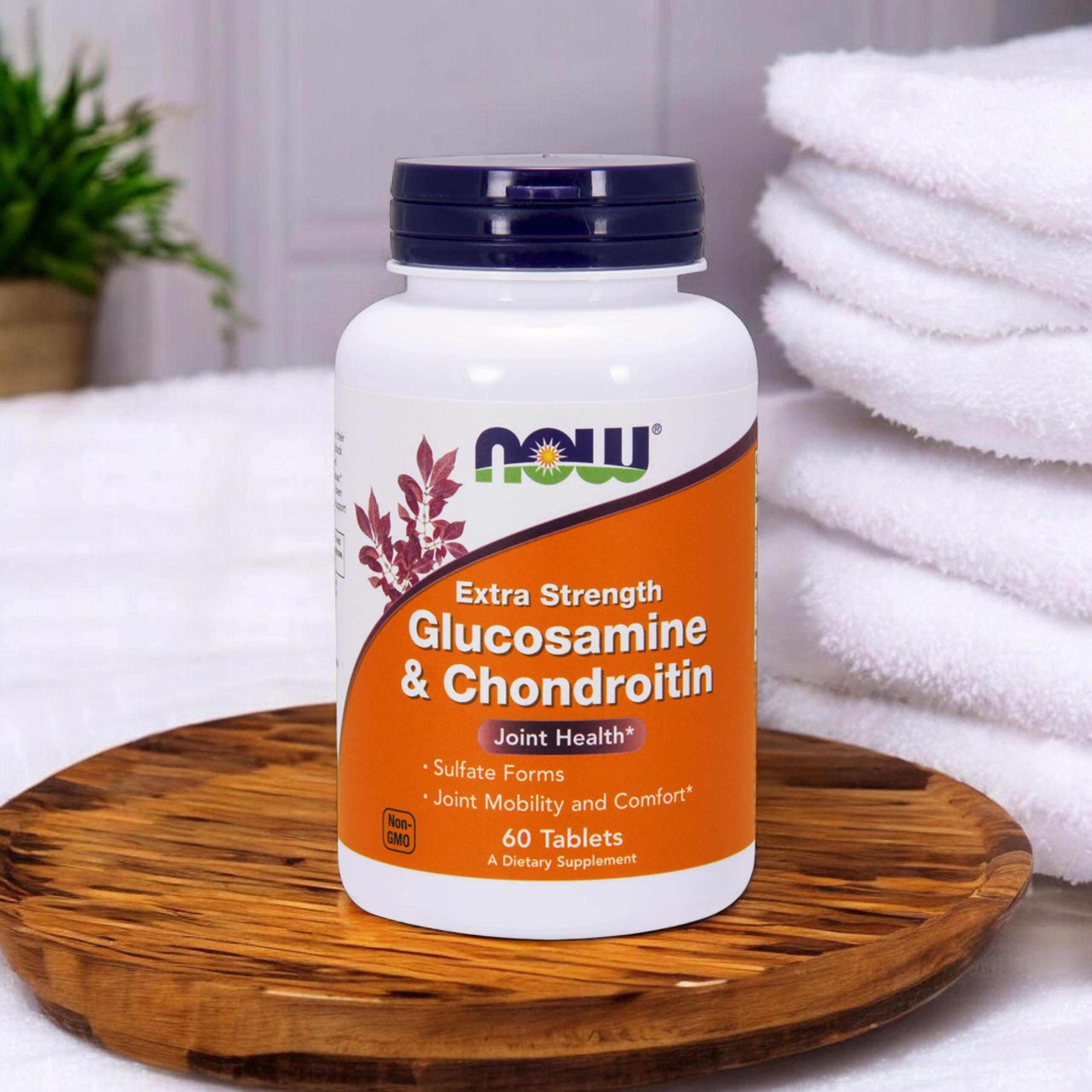 NOW Glucosamine & Chondroitin Sulfate Extra Strong - 3x 60tabs